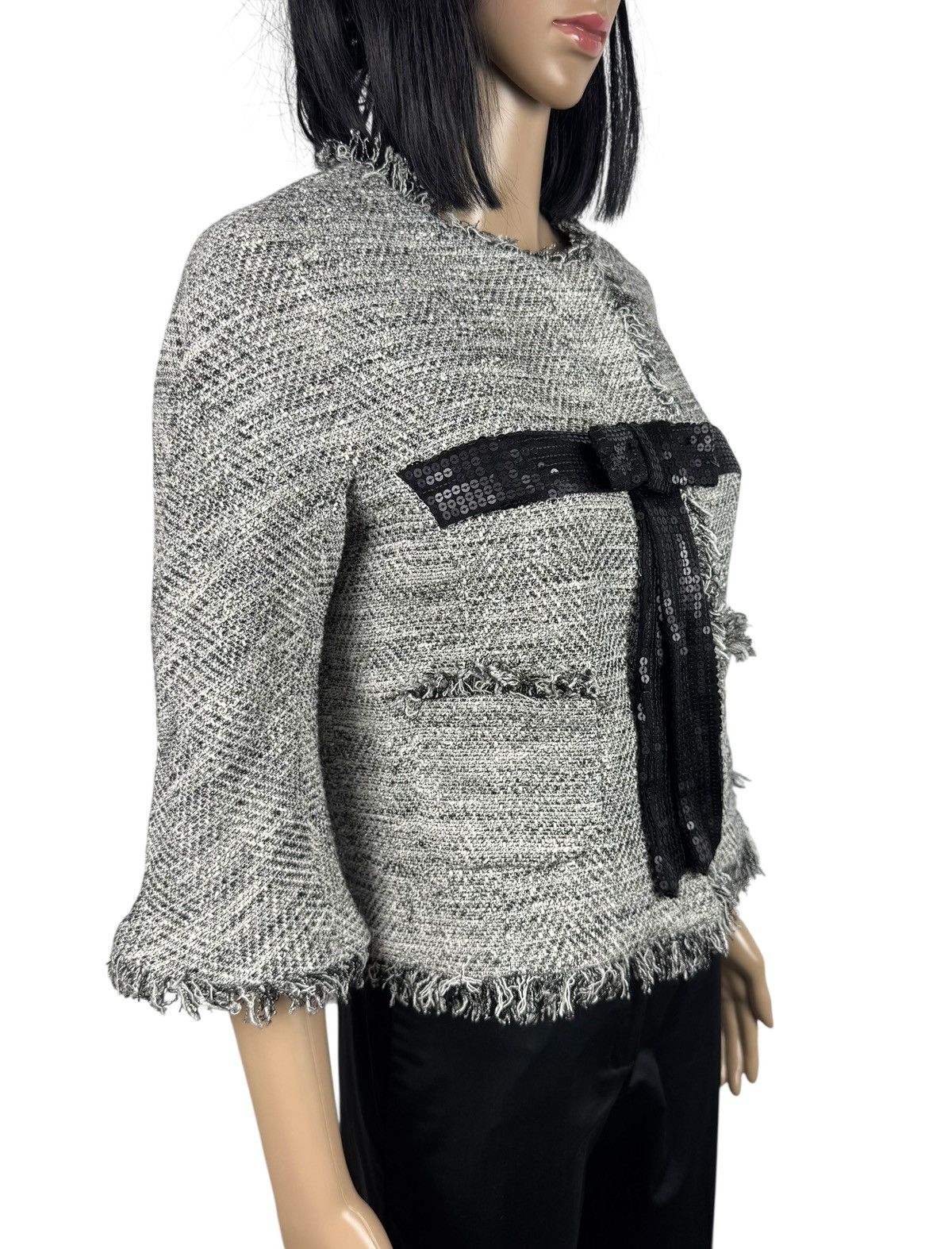 TWINSET TwinSet Cotton Twill Jacket 3/4 Sleeve Fringed size S Size S / US 4 / IT 40 - 3 Thumbnail