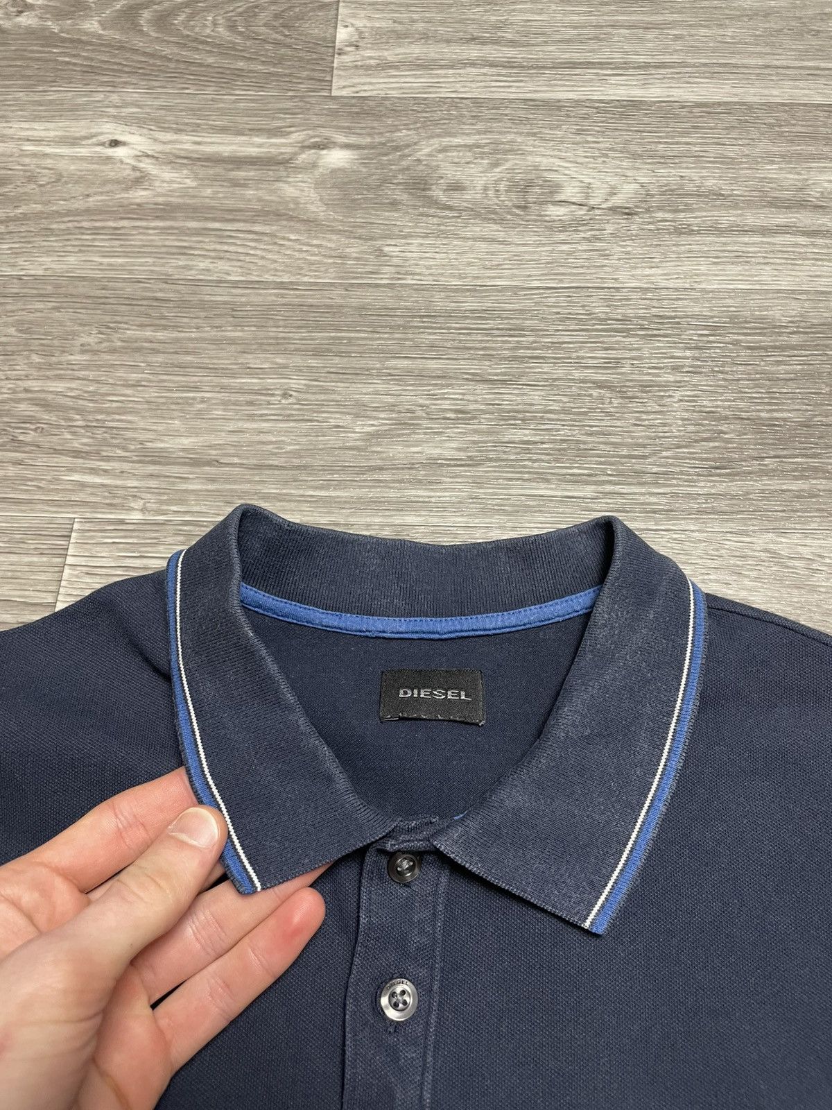 Diesel Vintage Diesel D Logo Navy Blue Polo Shirt Size US XL / EU 56 / 4 - 8 Thumbnail