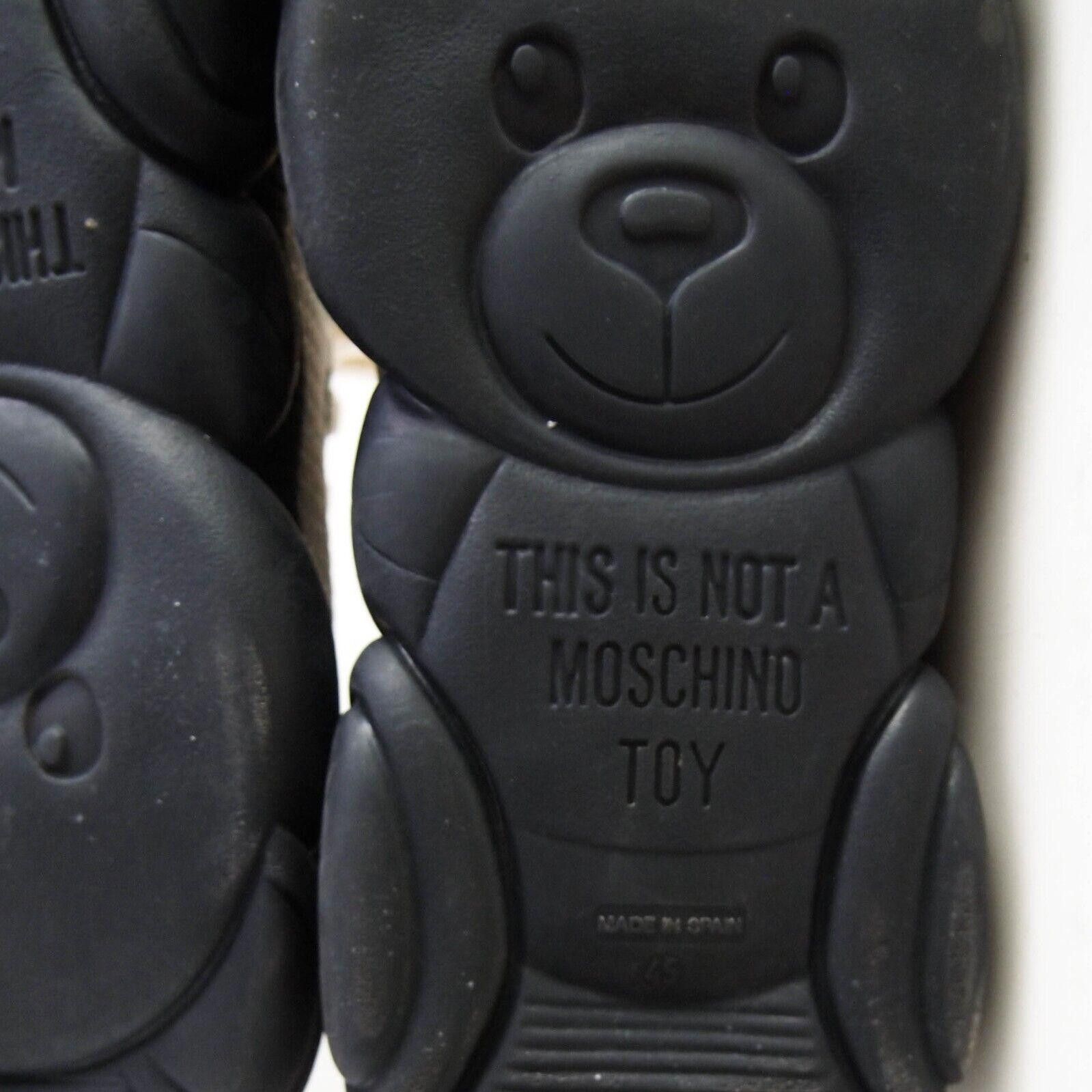 Moschino Moschino Teddy Sneakers White Leather Size US 12 EU 45 Size US 12 / EU 45 - 7 Thumbnail