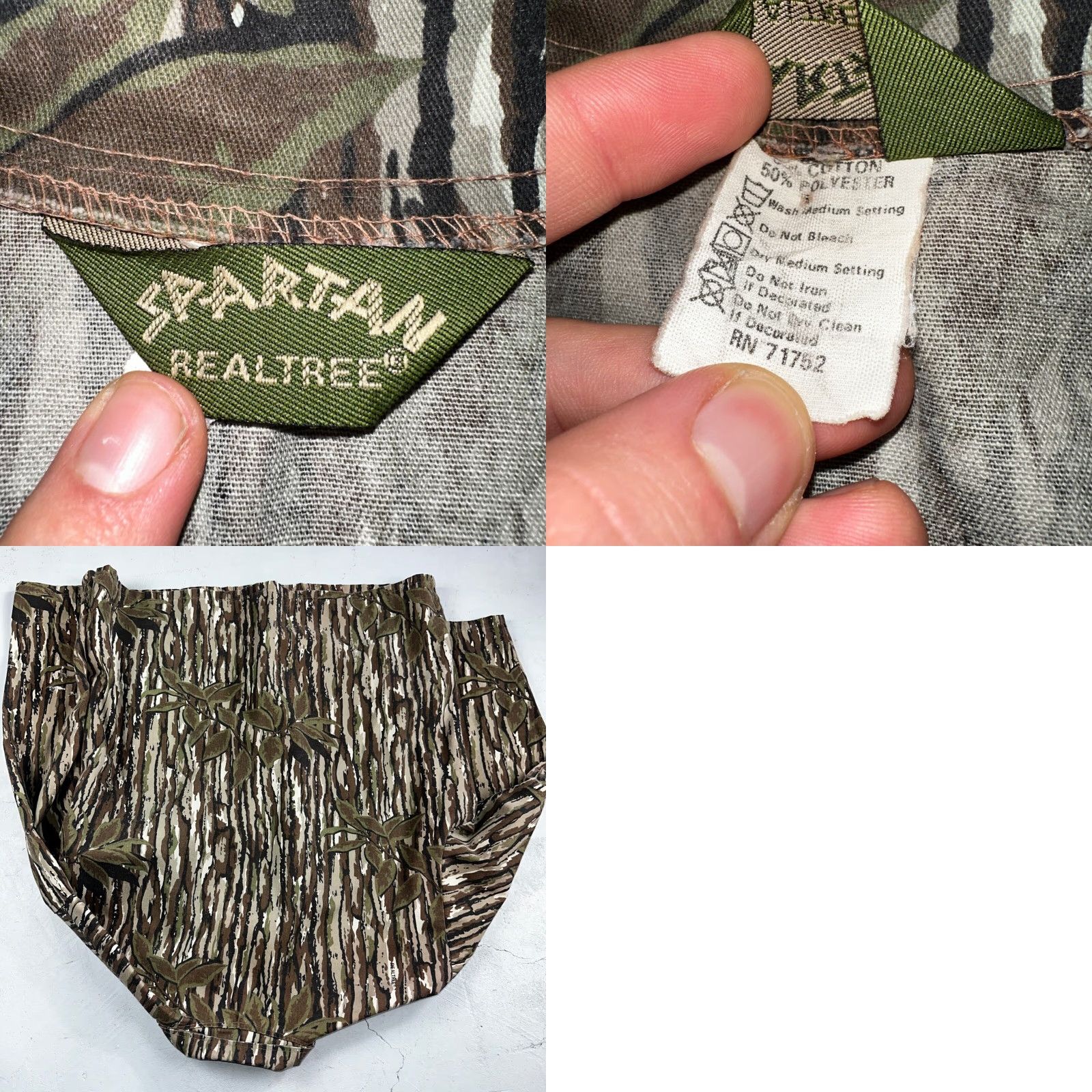 Realtree VINTAGE Realtree Spartan 80s Camouflage Shirt Mens XL Button-Up Long Sleeve US Made Size US XL / EU 56 / 4 - 8 Thumbnail