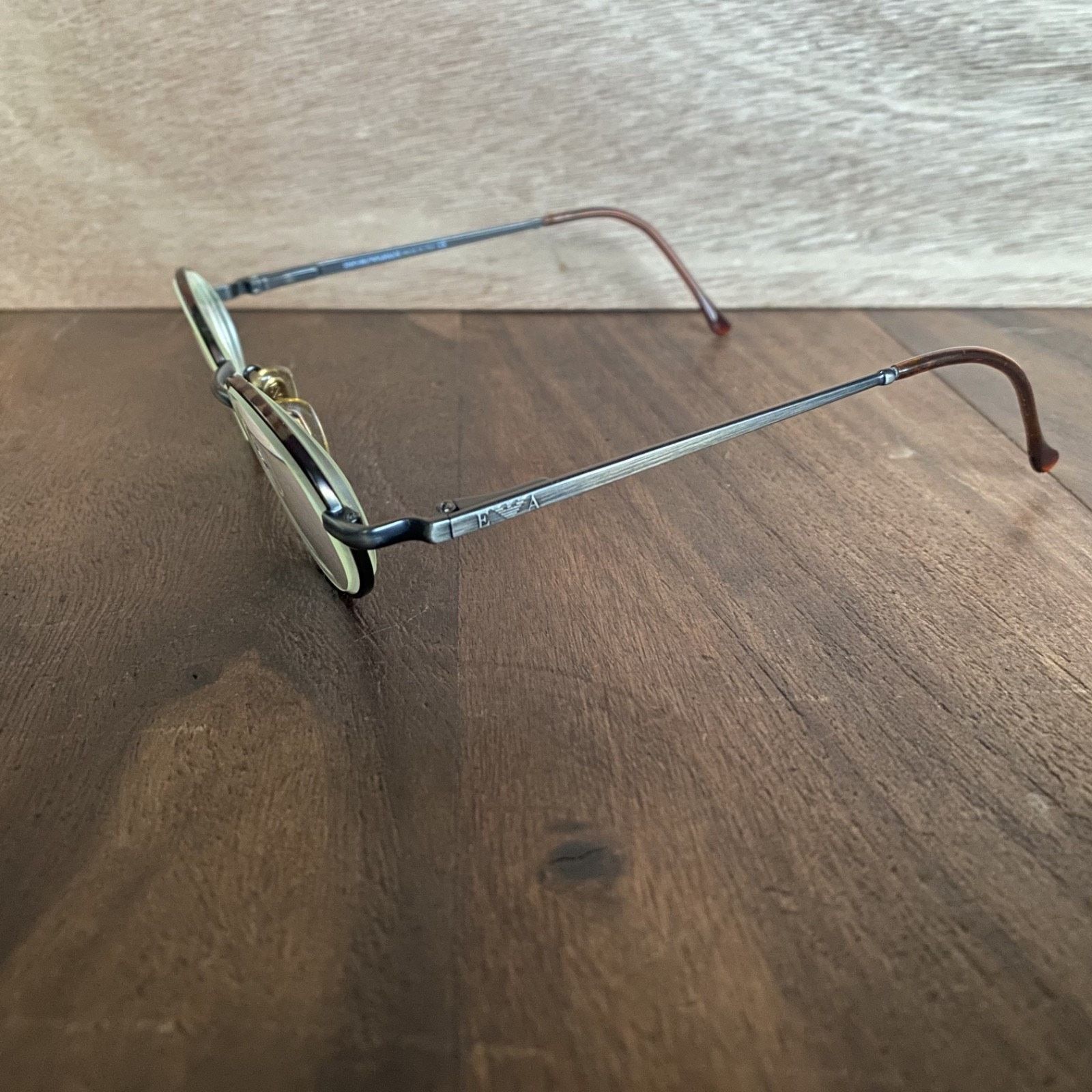 Emporio Armani Emporio Armani Tortoise Eyeglasses Glasses FRAMES Case Italy Size ONE SIZE - 4 Thumbnail