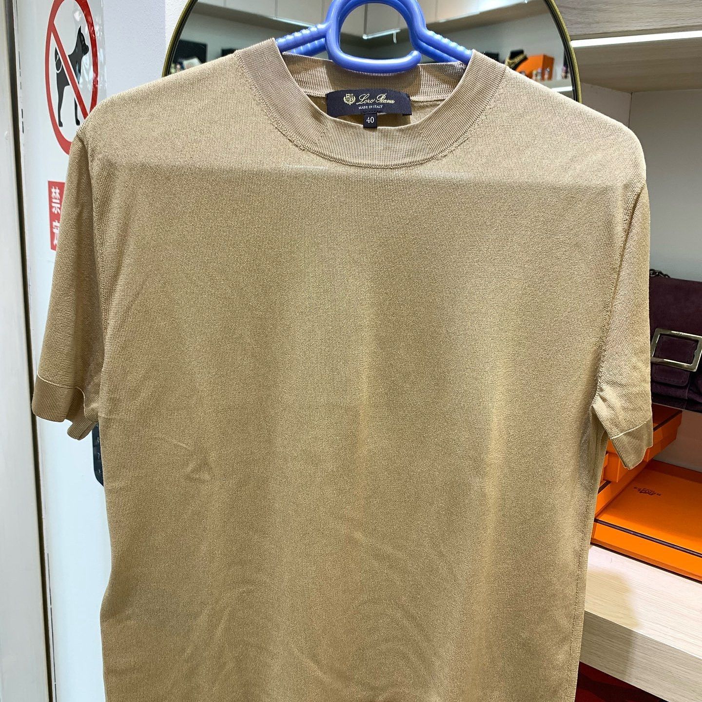 Loro Piana Loro Piana Silk Short Sleeve T-Shirt Beige Size IT 40 Size S / US 4 / IT 40 - 1 Thumbnail