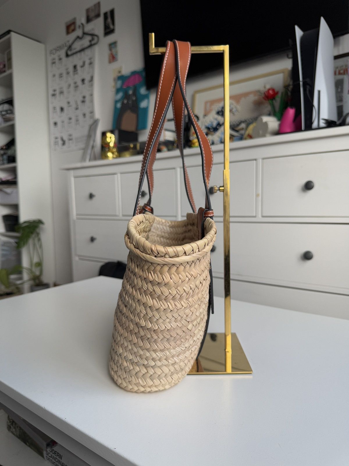 Designer × Loewe Loewe big logo basket bag designer luxury old money summer Size ONE SIZE - 10 Thumbnail