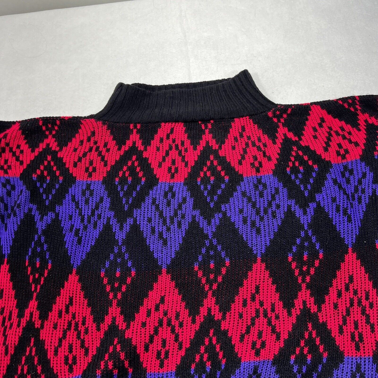 Vintage Vintage Croquet Club Medium Pink Purple Argyle Sweater Size M / US 6-8 / IT 42-44 - 11 Thumbnail