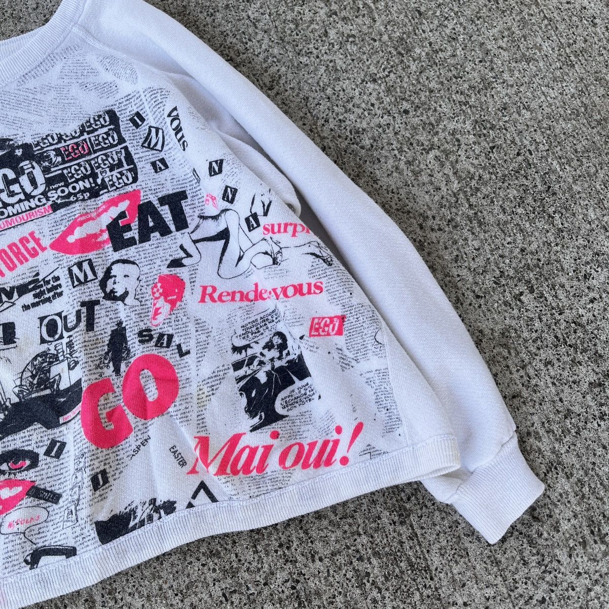 Vintage Vintage Cropped Punk Boxy Crewneck Rare 80's 24x17 Size L / US 10 / IT 46 - 3 Thumbnail