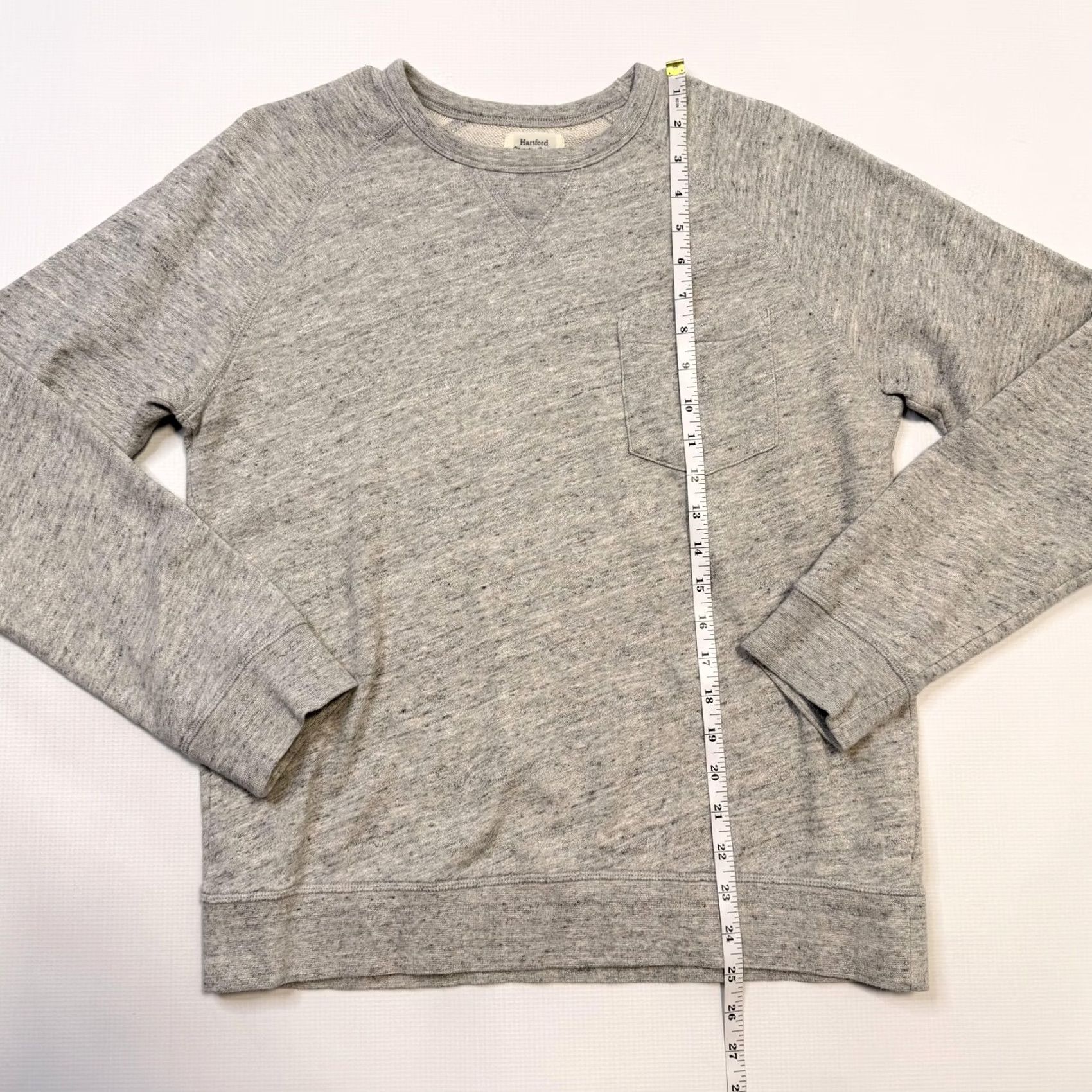 Hartford Hartford Sweatshirt Mens Medium Gray Crewneck Pocket Cotton Fleece Pullover Size US M / EU 48-50 / 2 - 2 Thumbnail