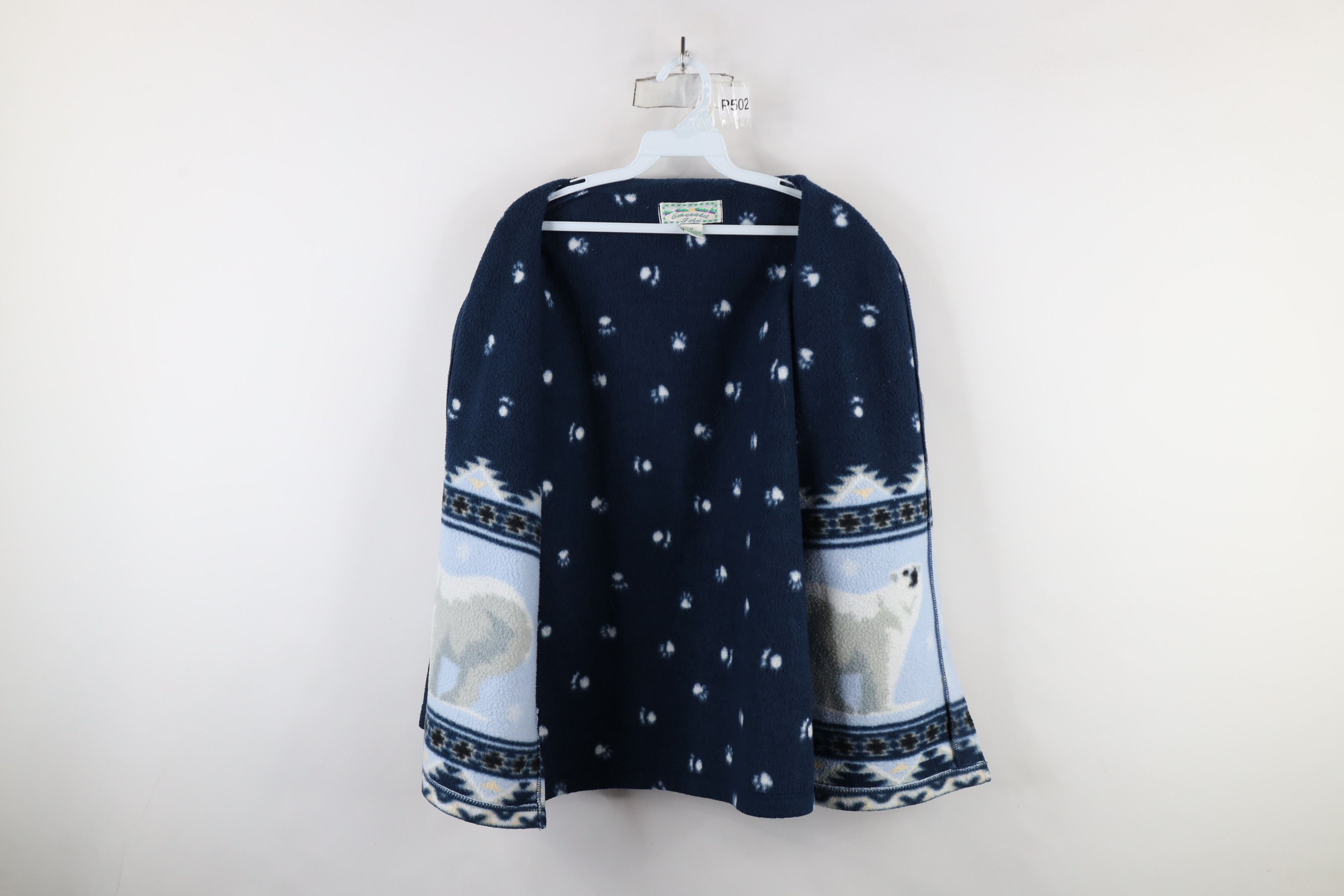 Vintage Vintage 90s Christmas All Over Print Fleece Button Jacket Size M / US 6-8 / IT 42-44 - 11 Thumbnail