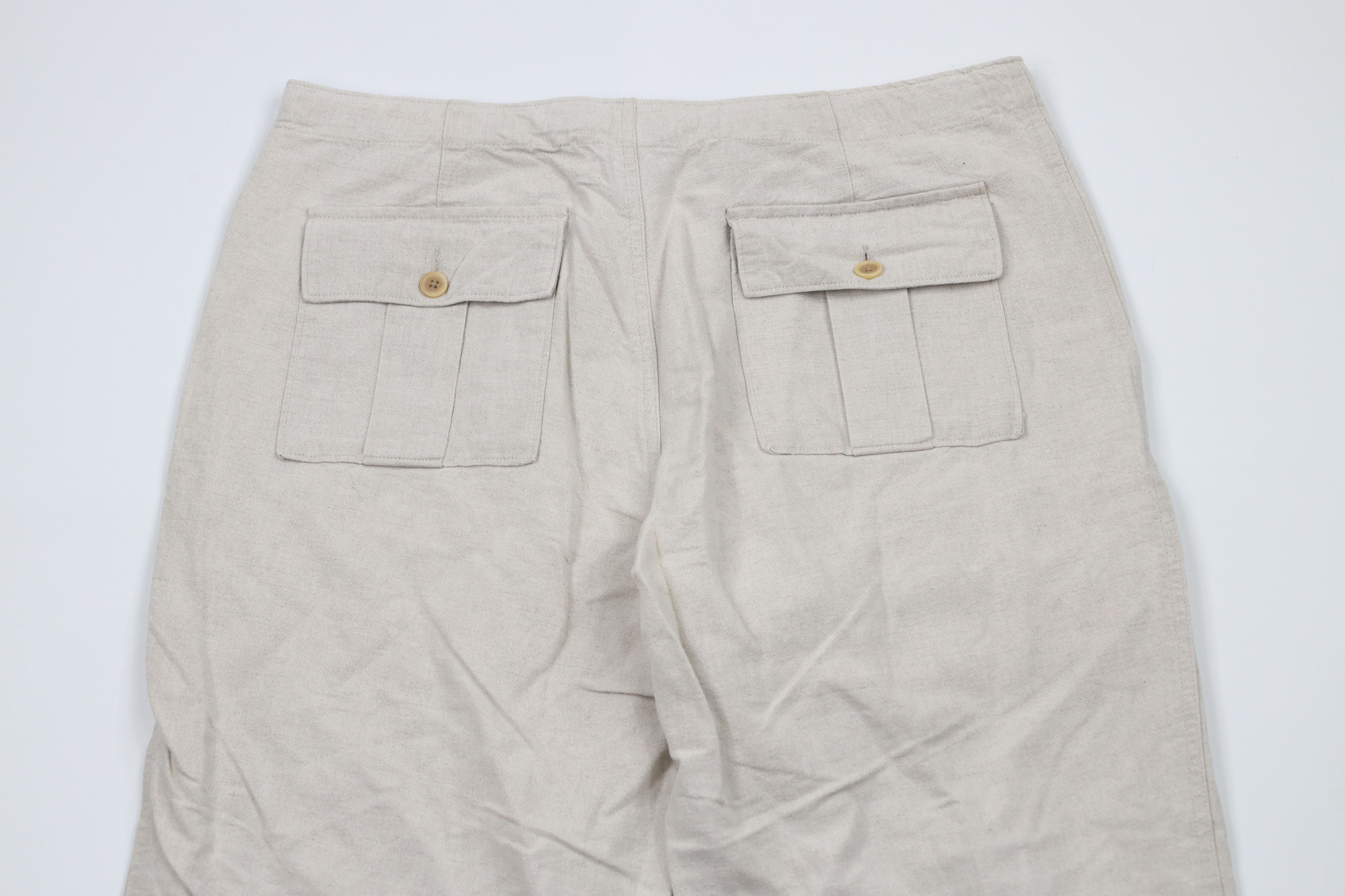 Vintage Vintage 90s Streetwear Wide Leg Harem Beach Pants Beige Size US 32 / EU 48 - 8 Thumbnail