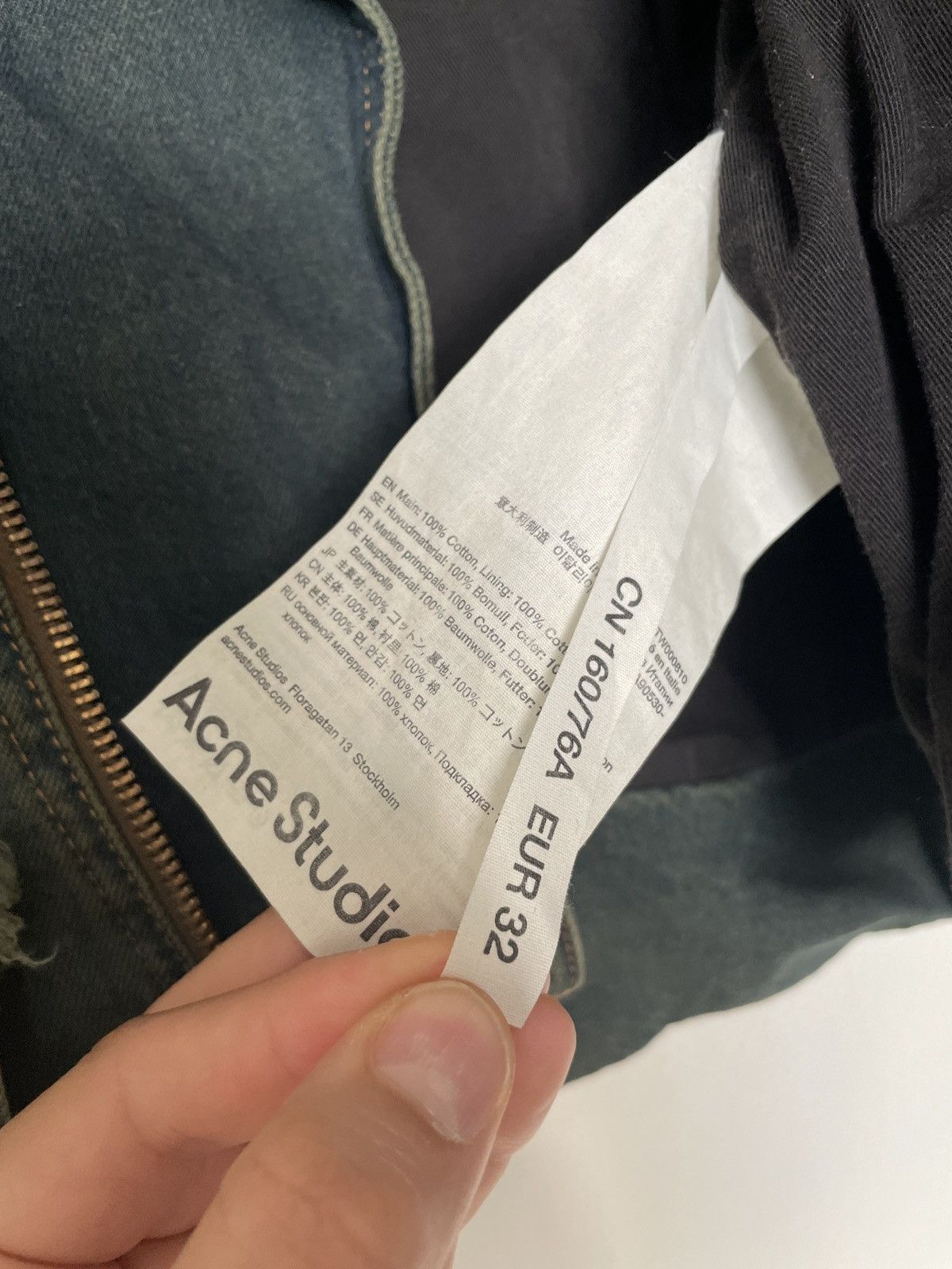 Acne Studios Acne Studios Distressed Denim Biker Jacket Size US M / EU 48-50 / 2 - 4 Thumbnail