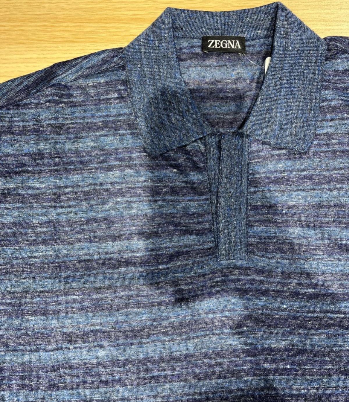 Ermenegildo Zegna o1s1rm0225 RUD34 Polo Shirt in Navy Blue Size US M / EU 48-50 / 2 - 2 Thumbnail
