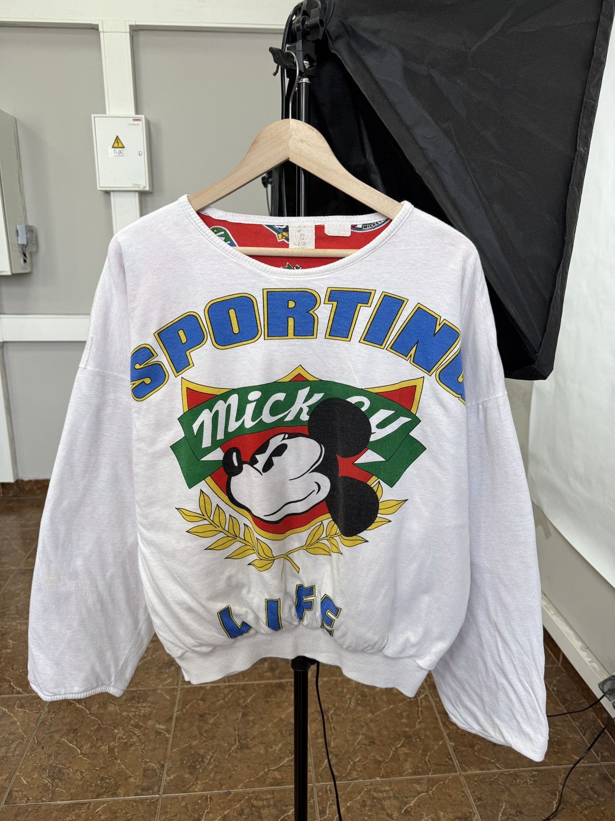 Disney 🇬🇧 Vtg 90s Disney Princess Diana Mickey Mouse Sporting Life Size US L / EU 52-54 / 3 - 1 Thumbnail