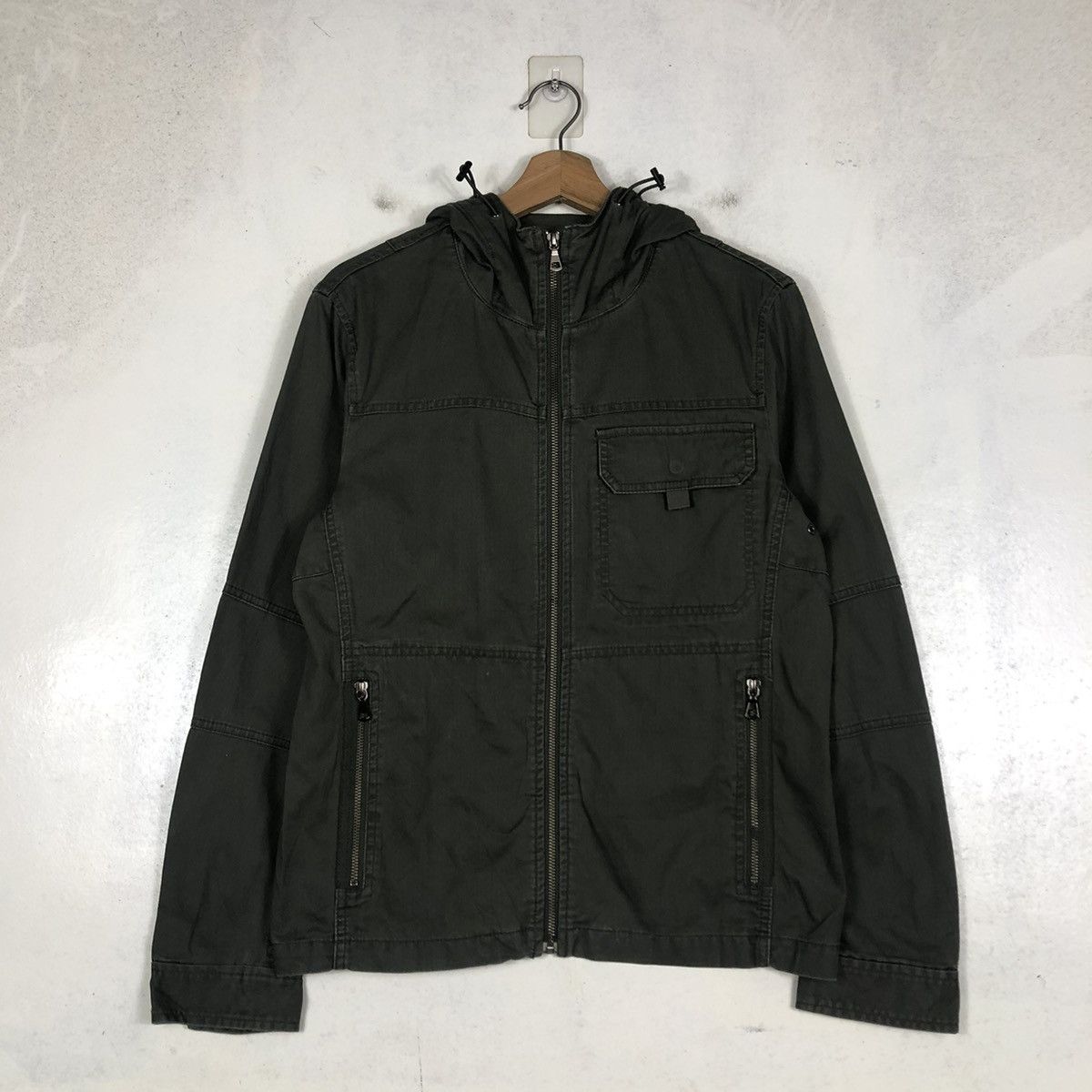 Japanese Brand 📌VINTAGE BIKER JACKET CHORE MILITARY UNIQLO ISSEY MIYAKE Size US M / EU 48-50 / 2 - 12 Thumbnail