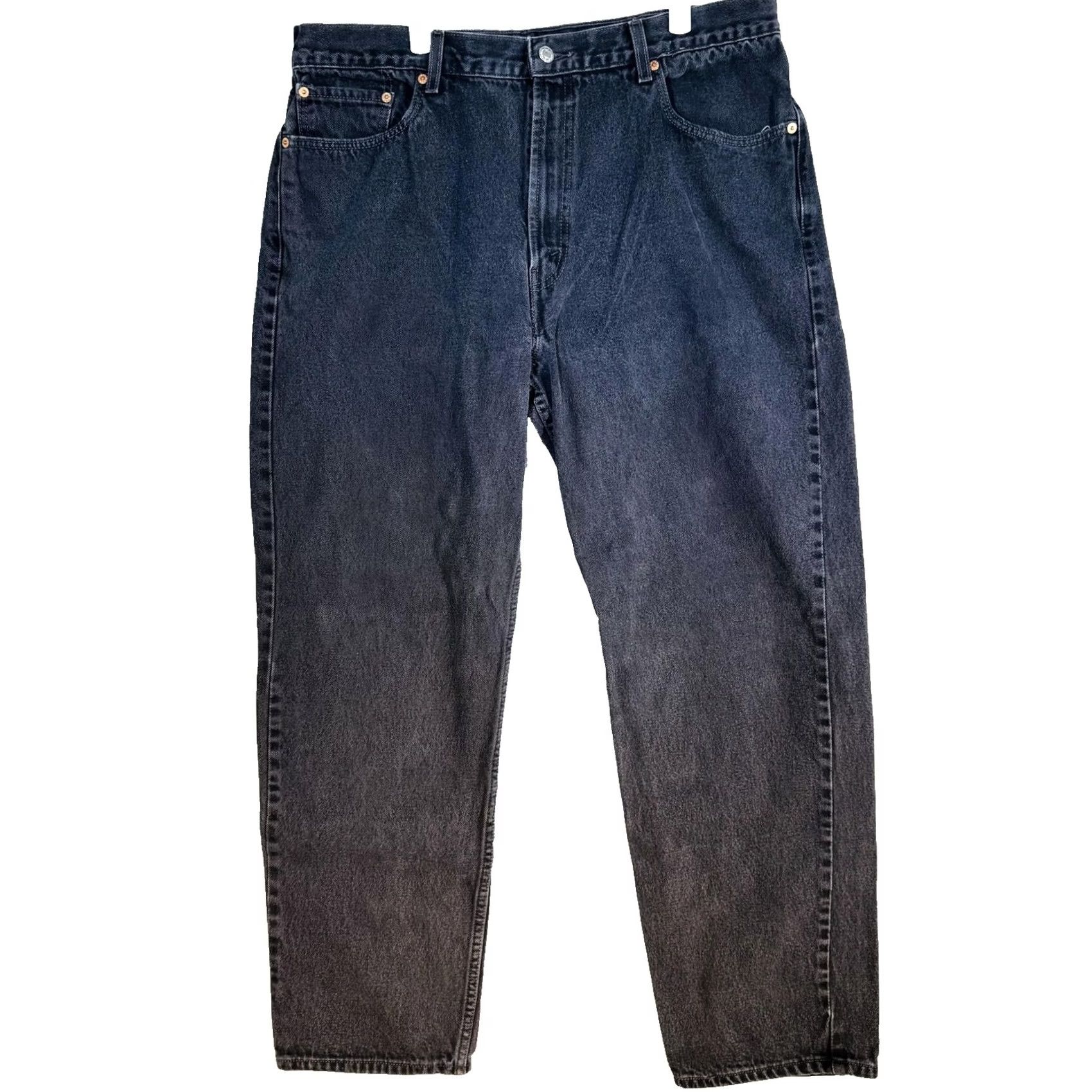 Levi's Levi's 550 Jeans Mens 40x32 Black Charcoal Wash Relaxed Denim Zip Fly Tapered 5-Pocket Logo Size US 40 / EU 56 - 5 Thumbnail