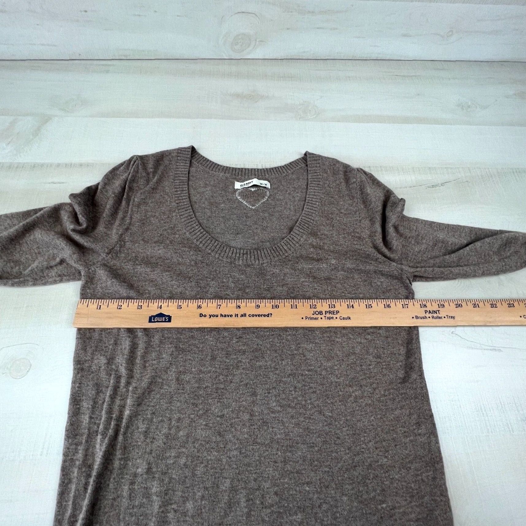 Old Navy Old Navy Women's Sweater Tan Medium Long Sleeve Pullover Scoop Neck Lightweight Brown Size M / US 6-8 / IT 42-44 - 7 Thumbnail