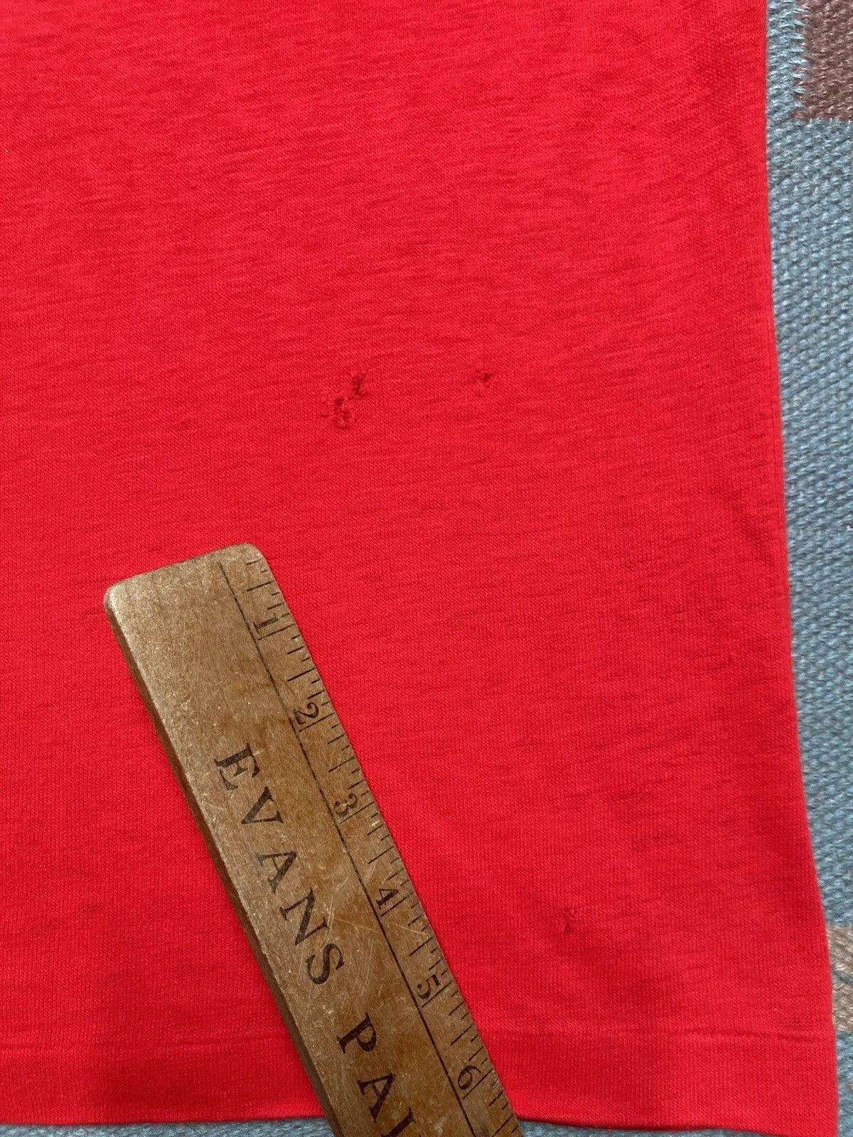 Vintage 1960s short sleeve polo shirt acrylic crimson adult medium Size US M / EU 48-50 / 2 - 3 Thumbnail