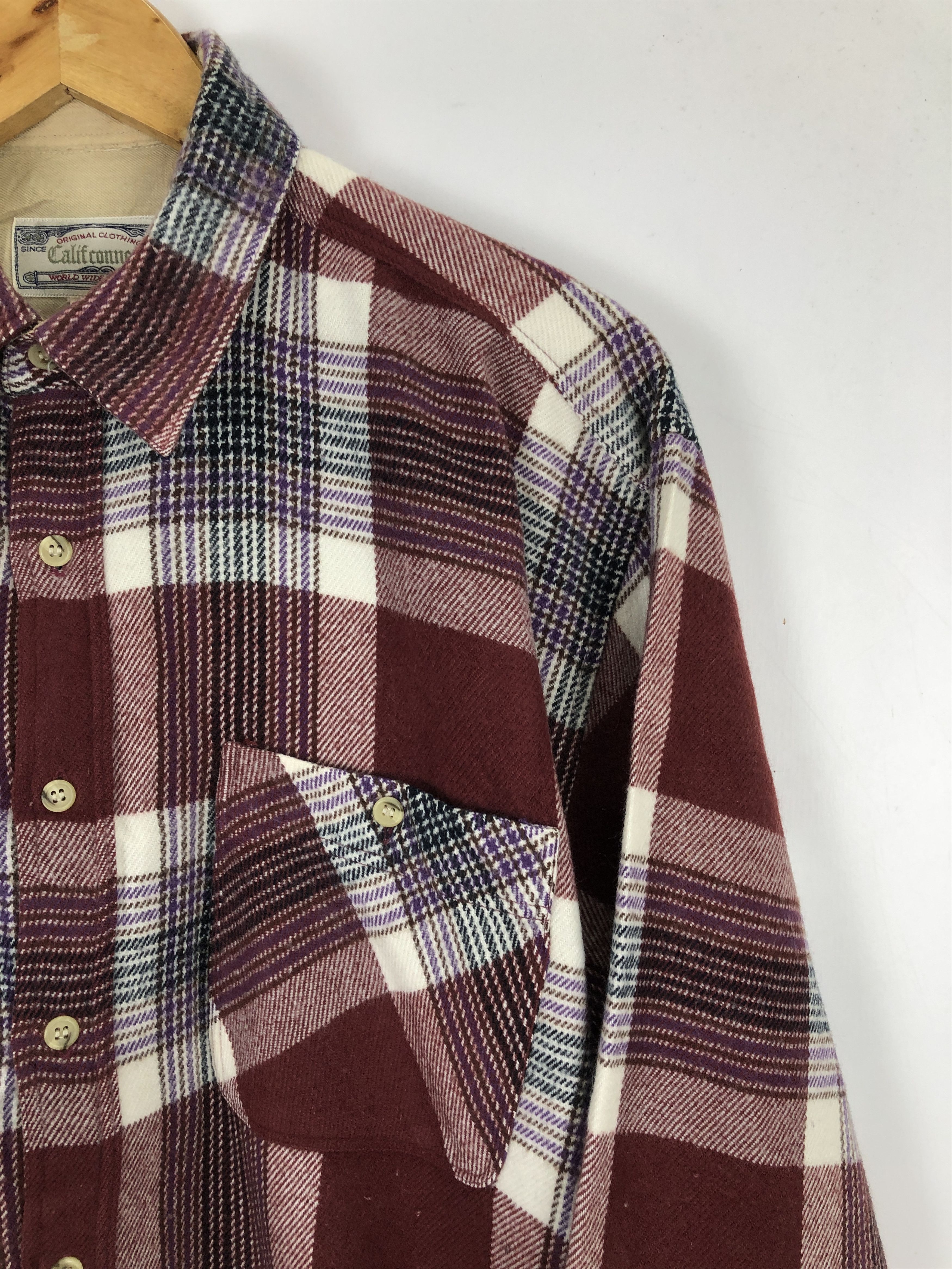 Japanese Brand Vintage 80s Japanese Brand Multi Pocket Button Up Flannel Size US L / EU 52-54 / 3 - 7 Thumbnail