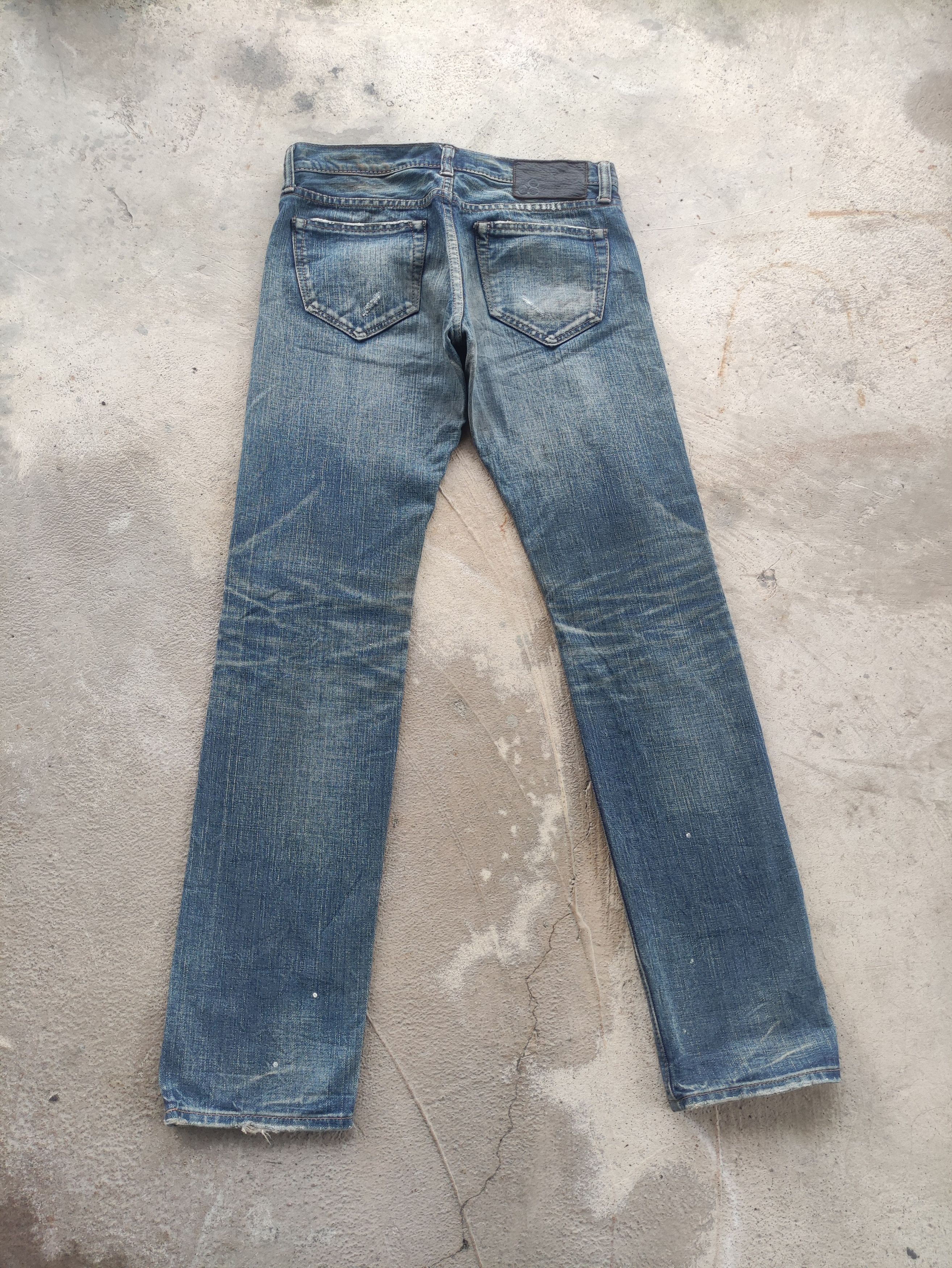 Johnbull Vintage Johnbull Selvedge Jean Distressed Faded Denim Size 32" / US 10 / IT 46 - 8 Thumbnail