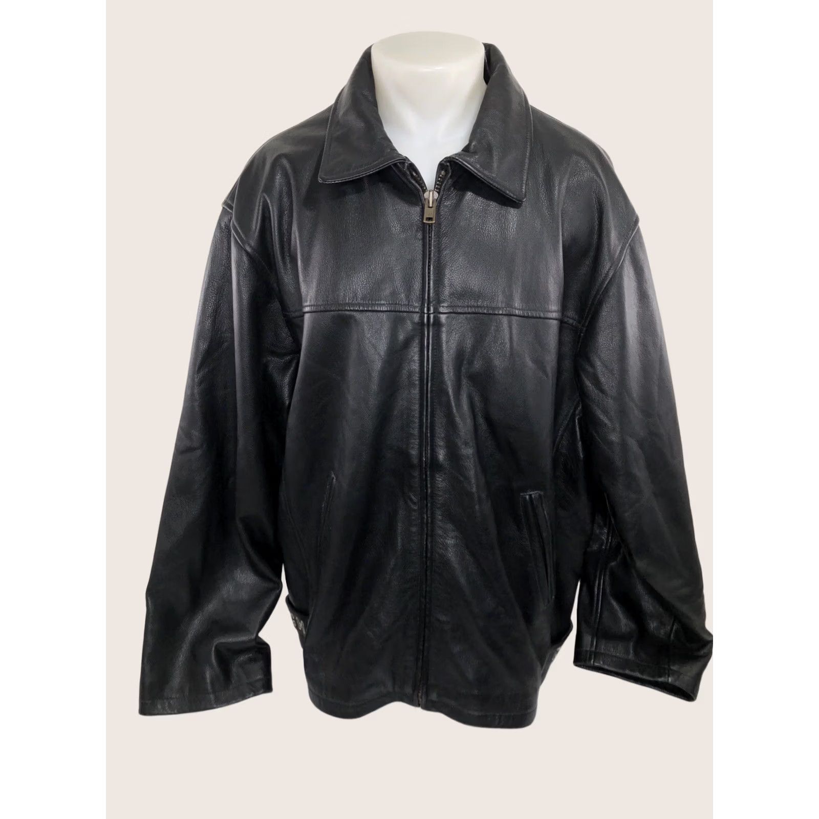 Vintage Cinch Rare Embroidered Western Bomber Jacket - Leather, Heavy Duty, 2XL, Black, Mens Size US XXL / EU 58 / 5 - 1 Thumbnail