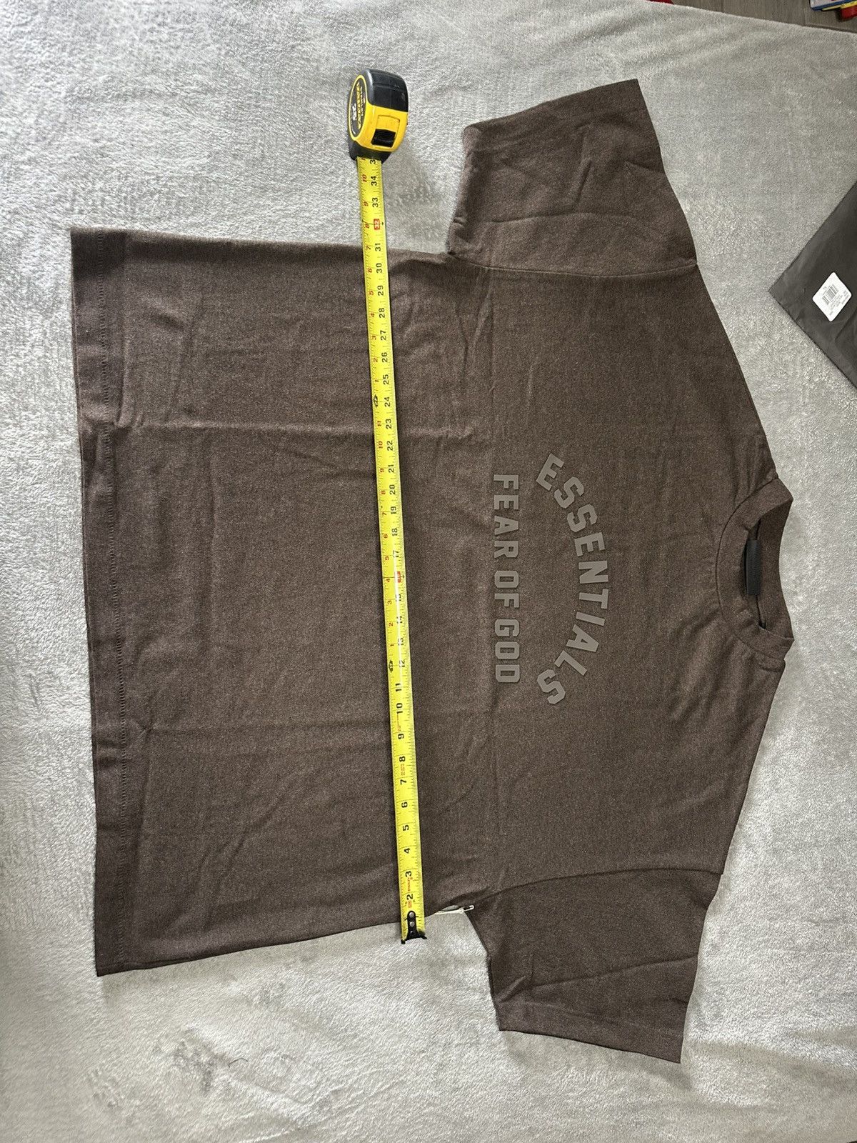 Essentials × Fear of God Essentials Fear Of God Heatherwood brown short tee Size US XL / EU 56 / 4 - 4 Thumbnail