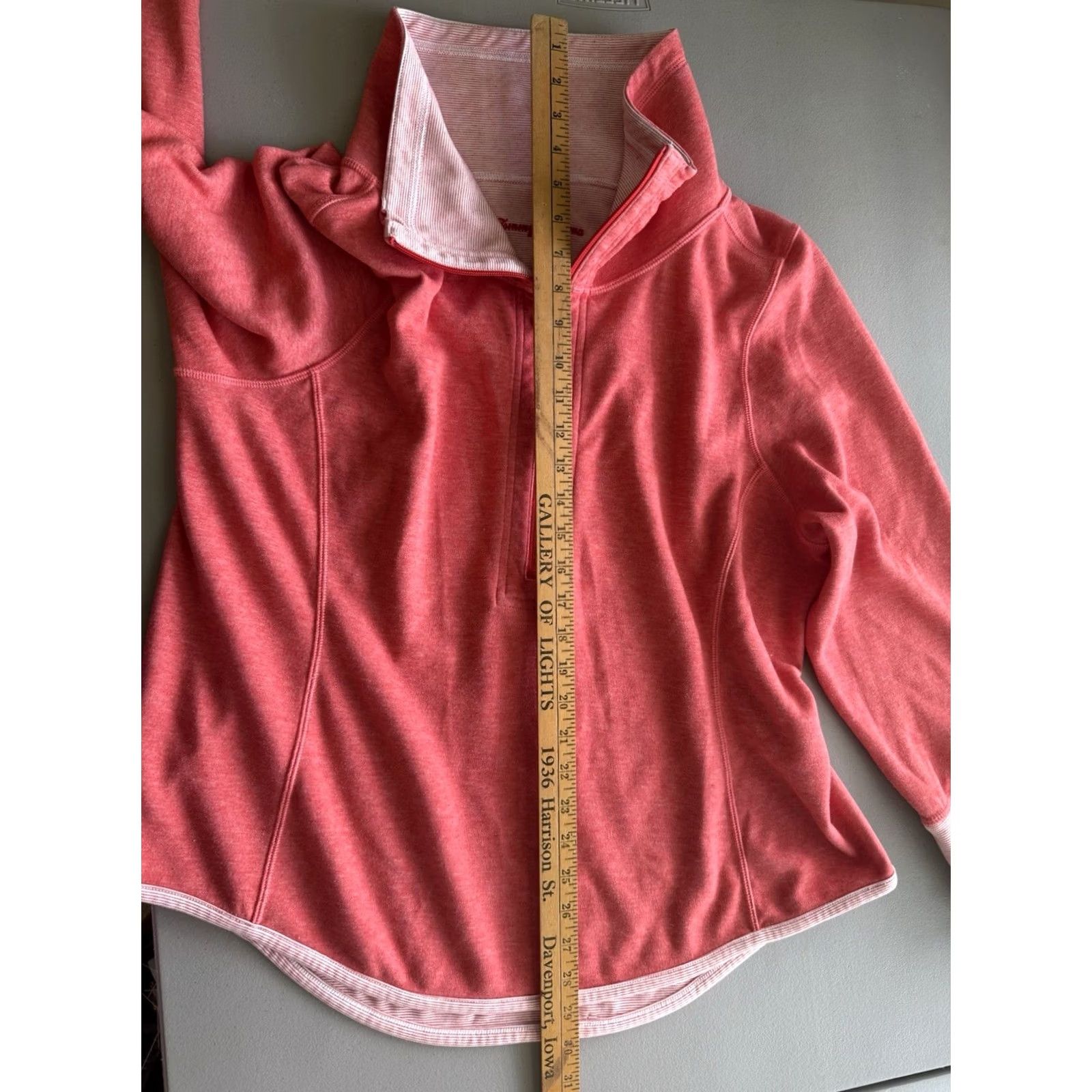 Tommy Bahama Tommy Bahama Orange Cotton Pullover Womens XL 1/2 Zip Coastal Boating Yacht Old Money Size XL / US 12-14 / IT 48-50 - 3 Thumbnail