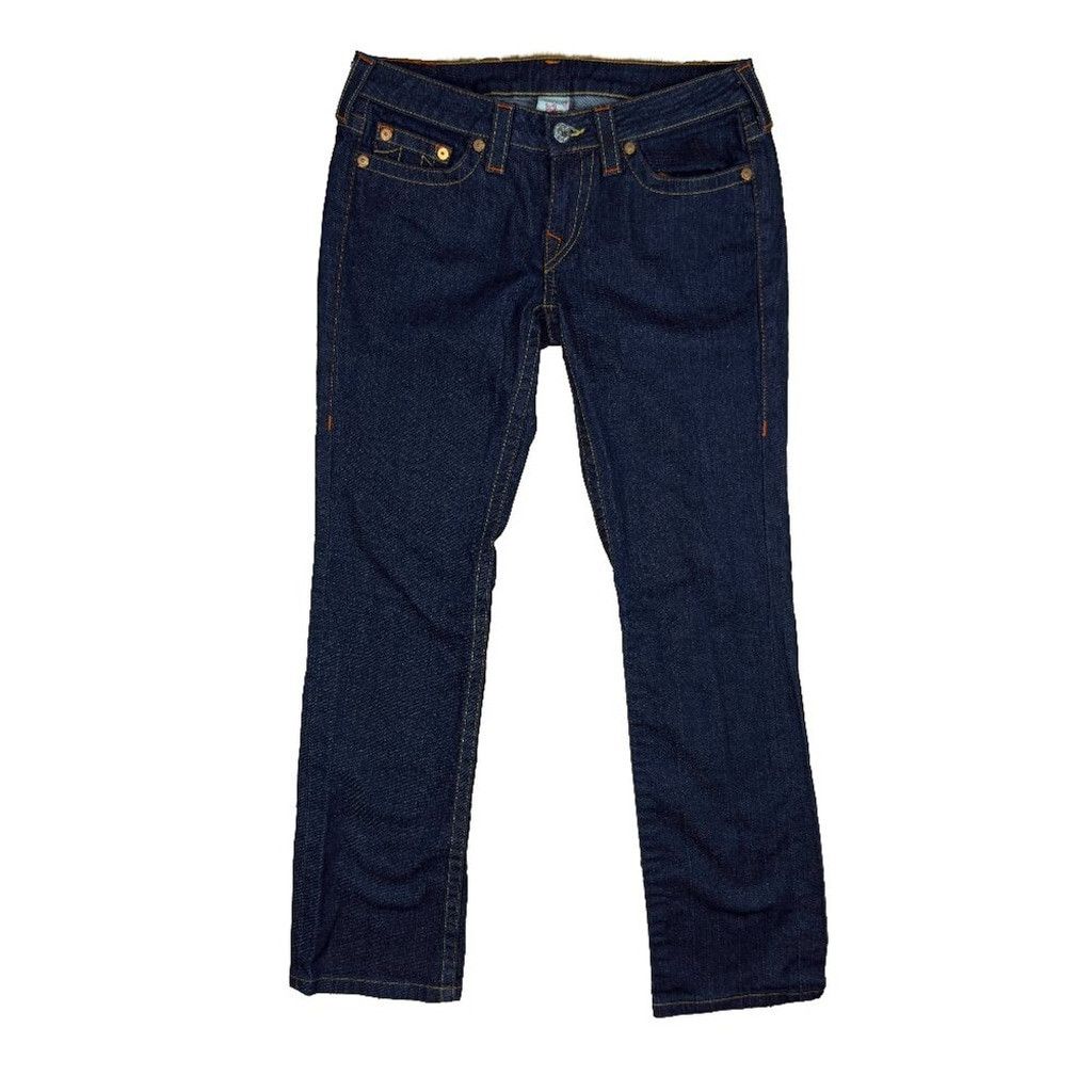 True Religion TRUE RELIGION Johnny Bootcut Low Rise Blue Jeans Size 30 Size 42" / US 20 - 2 Thumbnail