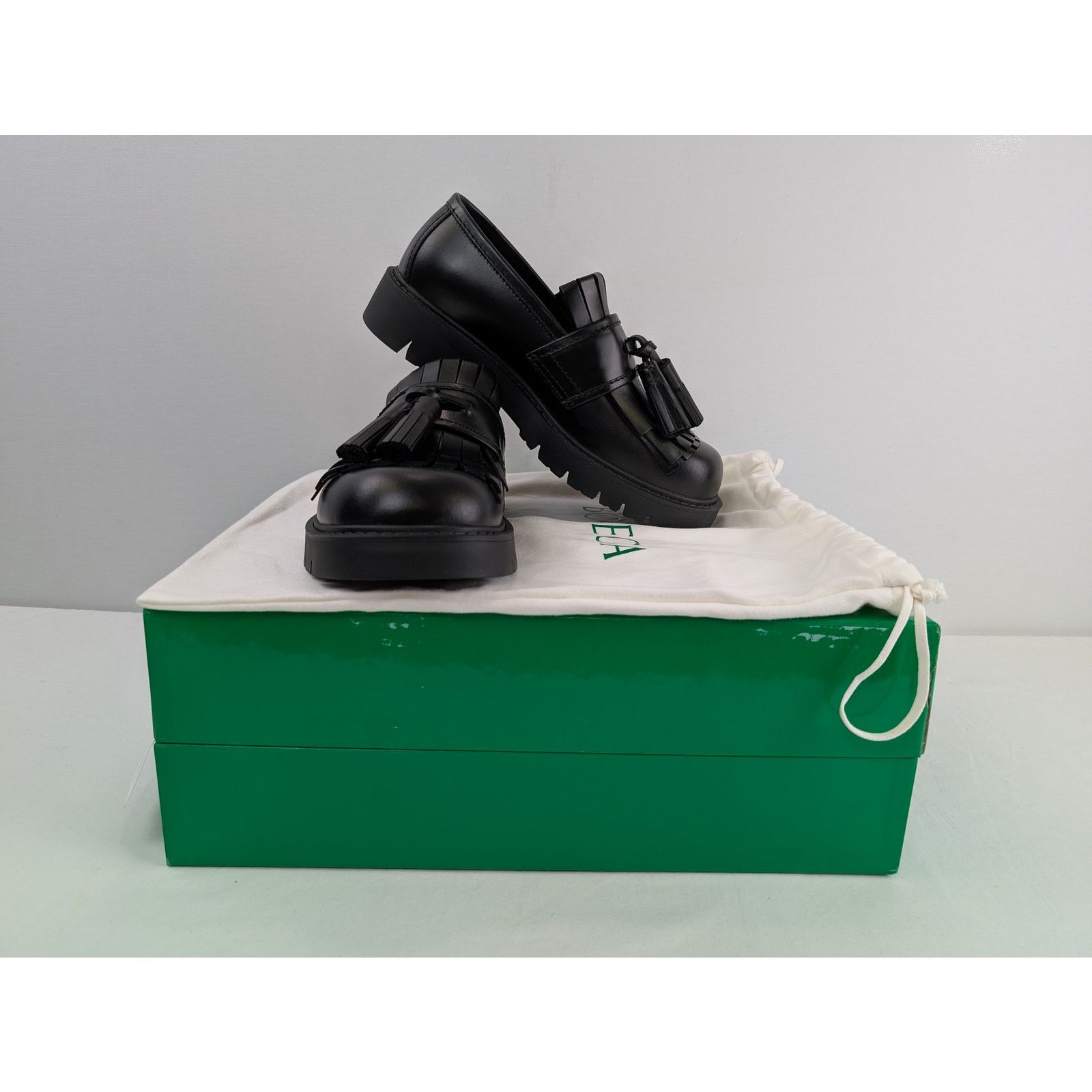 Bottega Veneta o1rshd1 Deep Calf Haddock Loafer Boots in Black Size US 11 / EU 44 - 17 Thumbnail