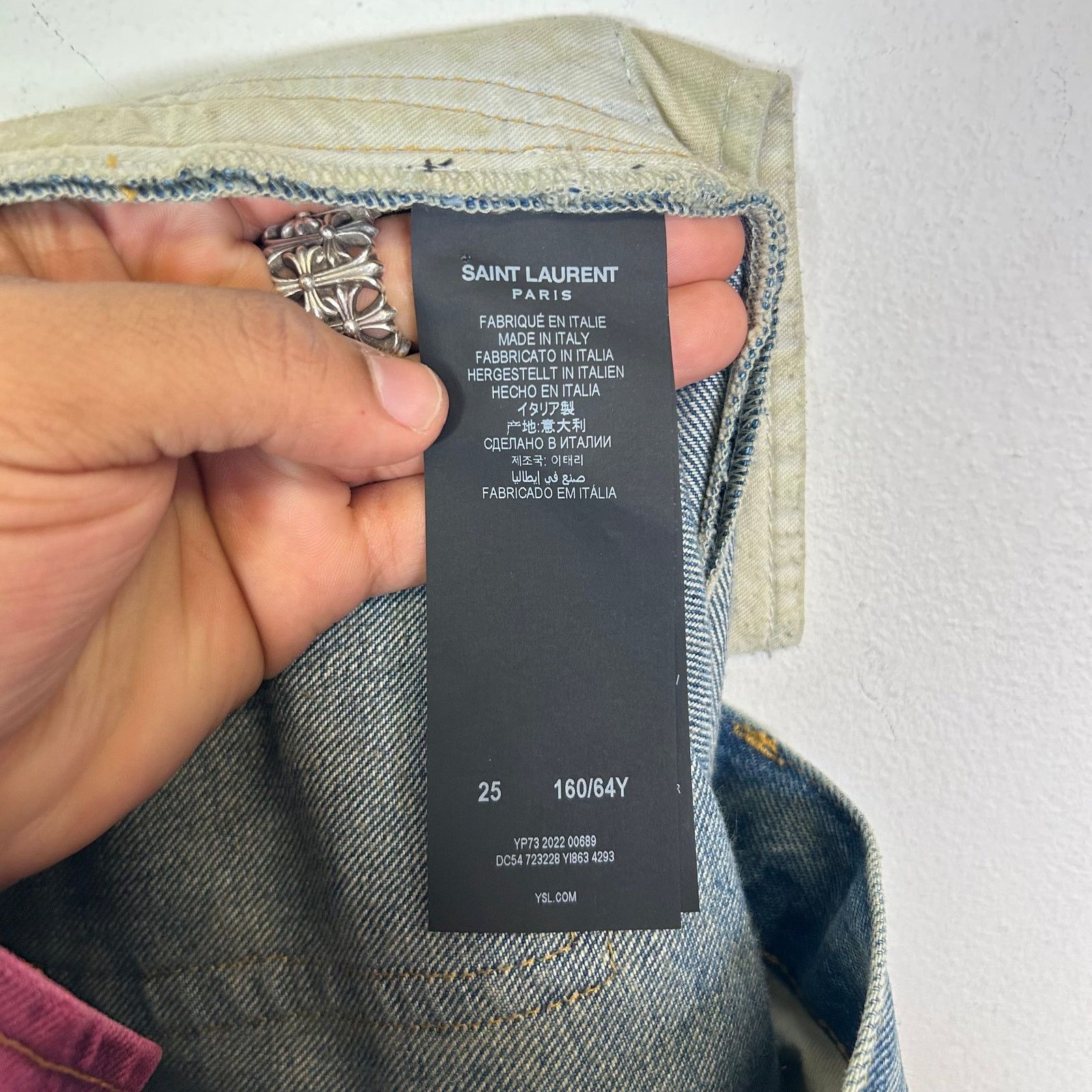 Saint Laurent Paris Saint Laurent Blue D51 Denim Size 25 Size 26" / US 2 / IT 38 - 7 Thumbnail