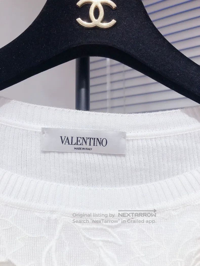 Other Valentino White lace knit top sweater Size S / US 4 / IT 40 - 7 Thumbnail