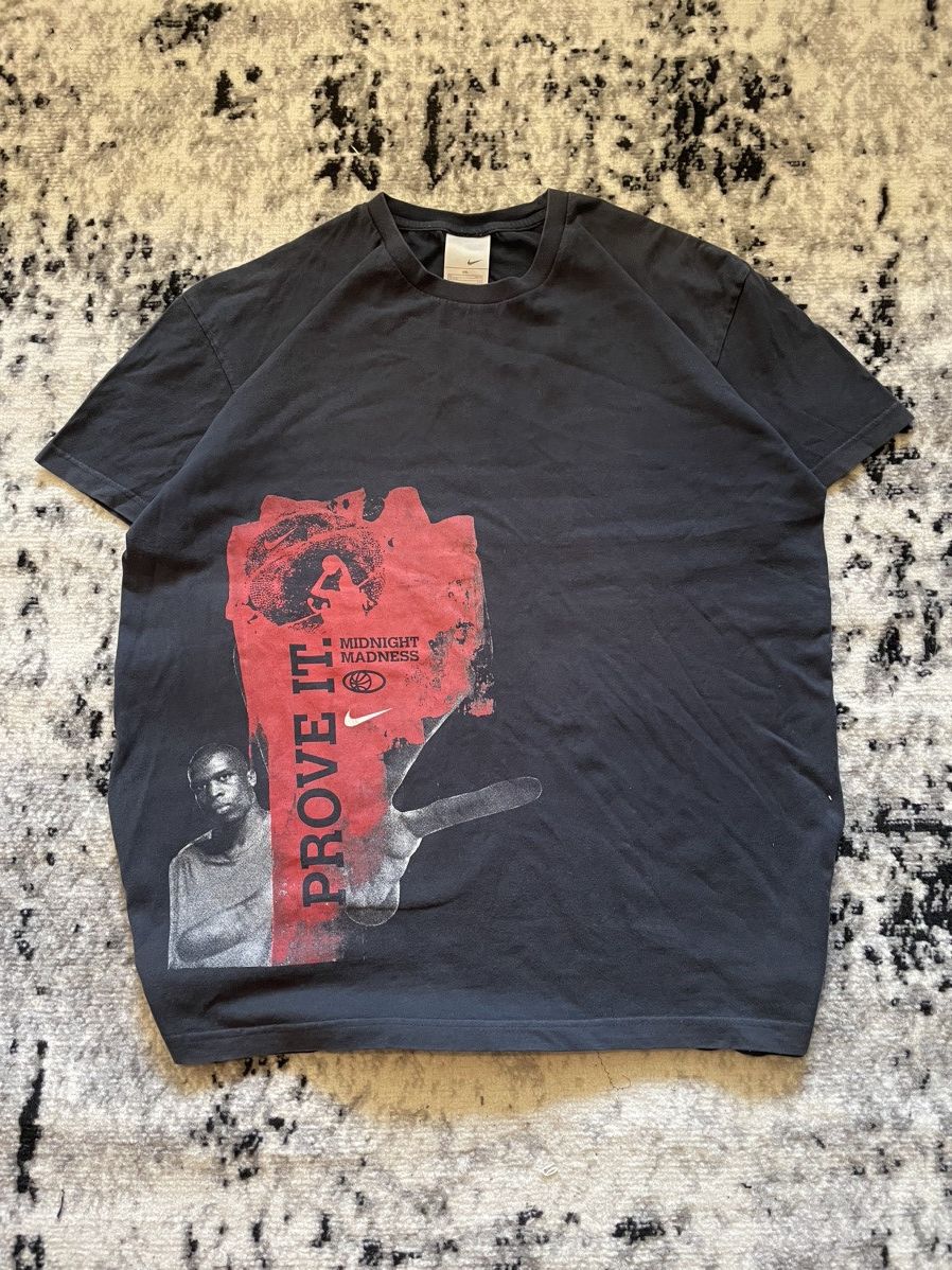 Nike × Vintage Nike Vintage Prove It Tee Basketball Bagy Fit Streetwear Y2k Size US XXL / EU 58 / 5 - 1 Thumbnail
