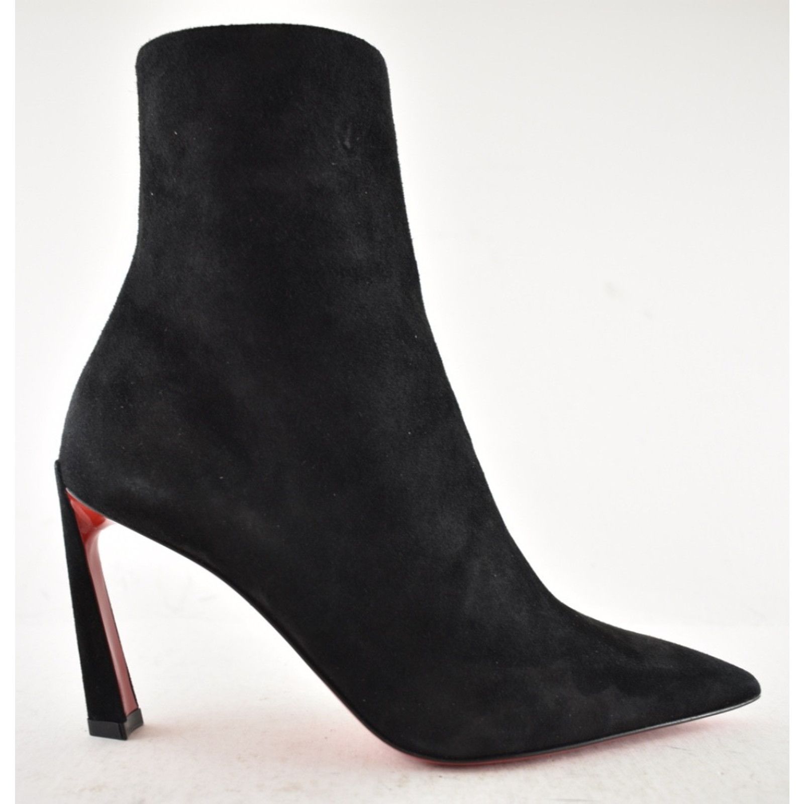 Christian Louboutin Christian Louboutin Condora Booty 85 Black Suede Ptd Toe 35 Size US 4 / IT 34 - 2 Thumbnail