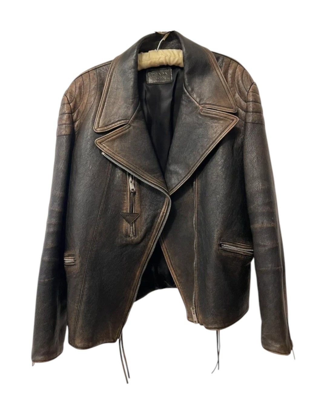 Prada LEATHER BIKER JACKET BY RAF SIMONS Size M / US 6-8 / IT 42-44 - 3 Thumbnail