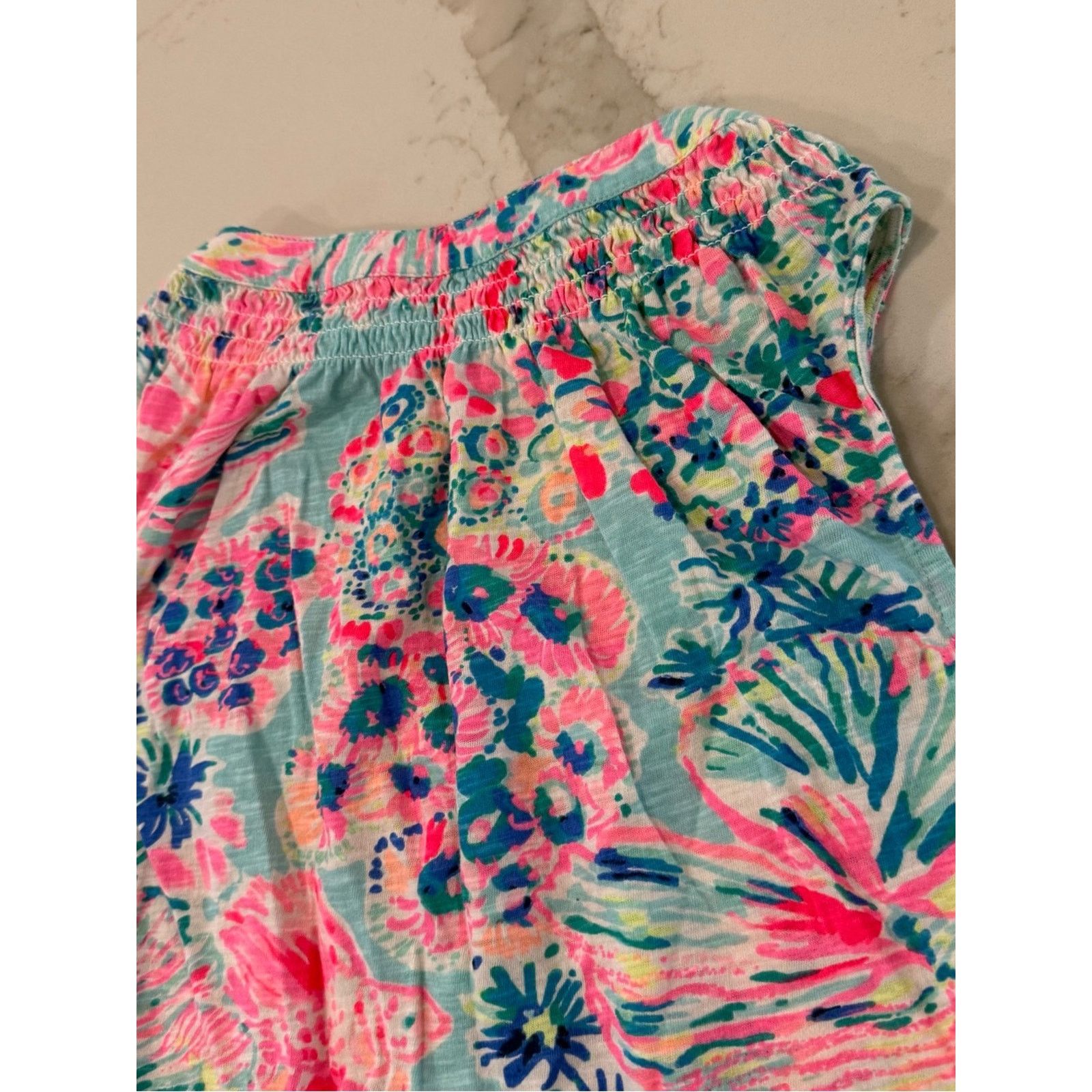 Lilly Pulitzer Lilly Pulitzer Essie Henley TankTop Serene Blue Womens Small Size S / US 4 / IT 40 - 8 Thumbnail