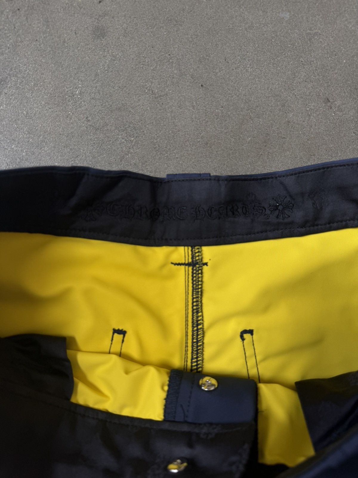 Chrome Hearts Chrome Hearts Navy Nylon & Leather Carpenter Pants Size US 34 / EU 50 - 4 Thumbnail