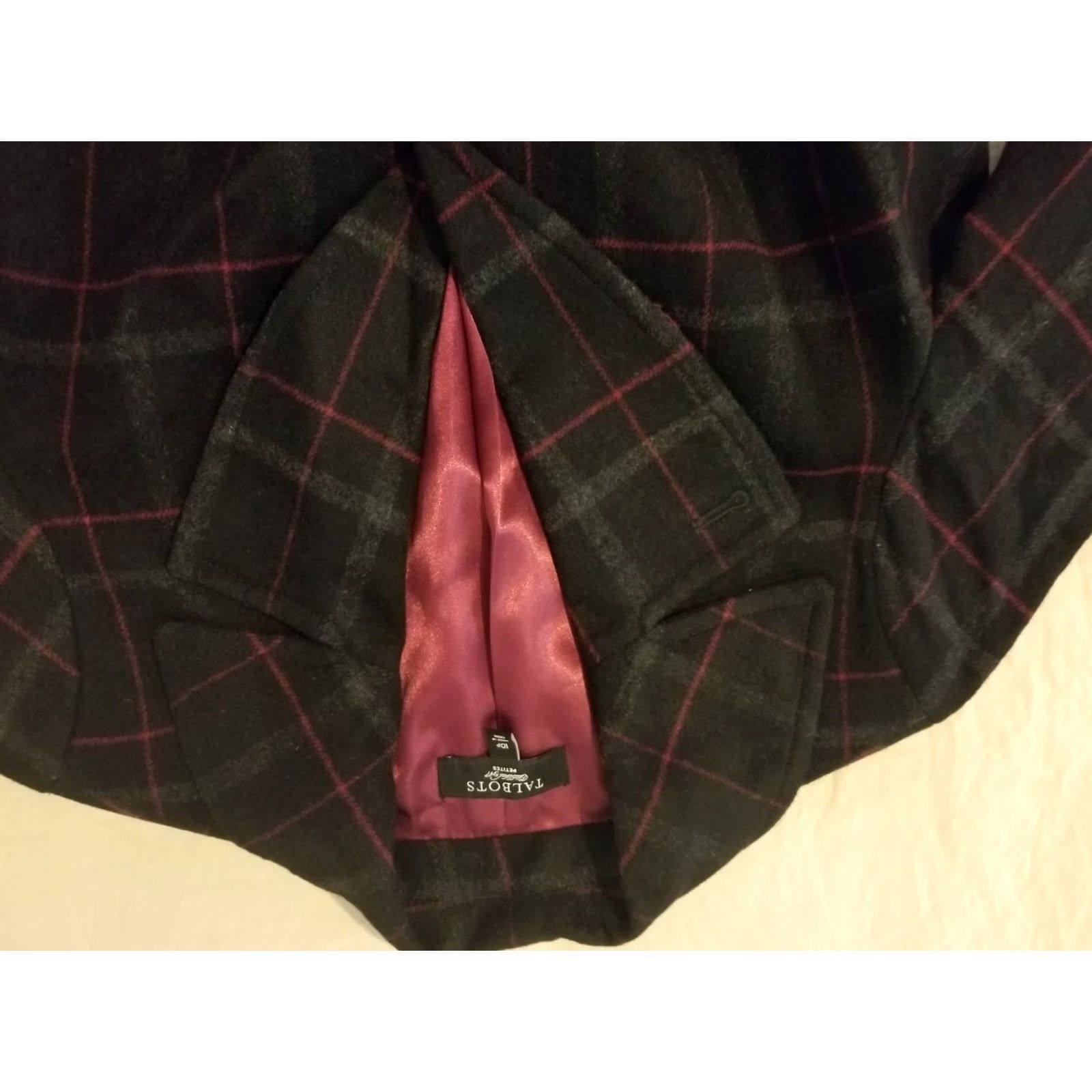 Talbots Talbots Black Wool Blazer Jacket Suit 10P Petite Womens Size 32" / US 10 / IT 46 - 3 Thumbnail
