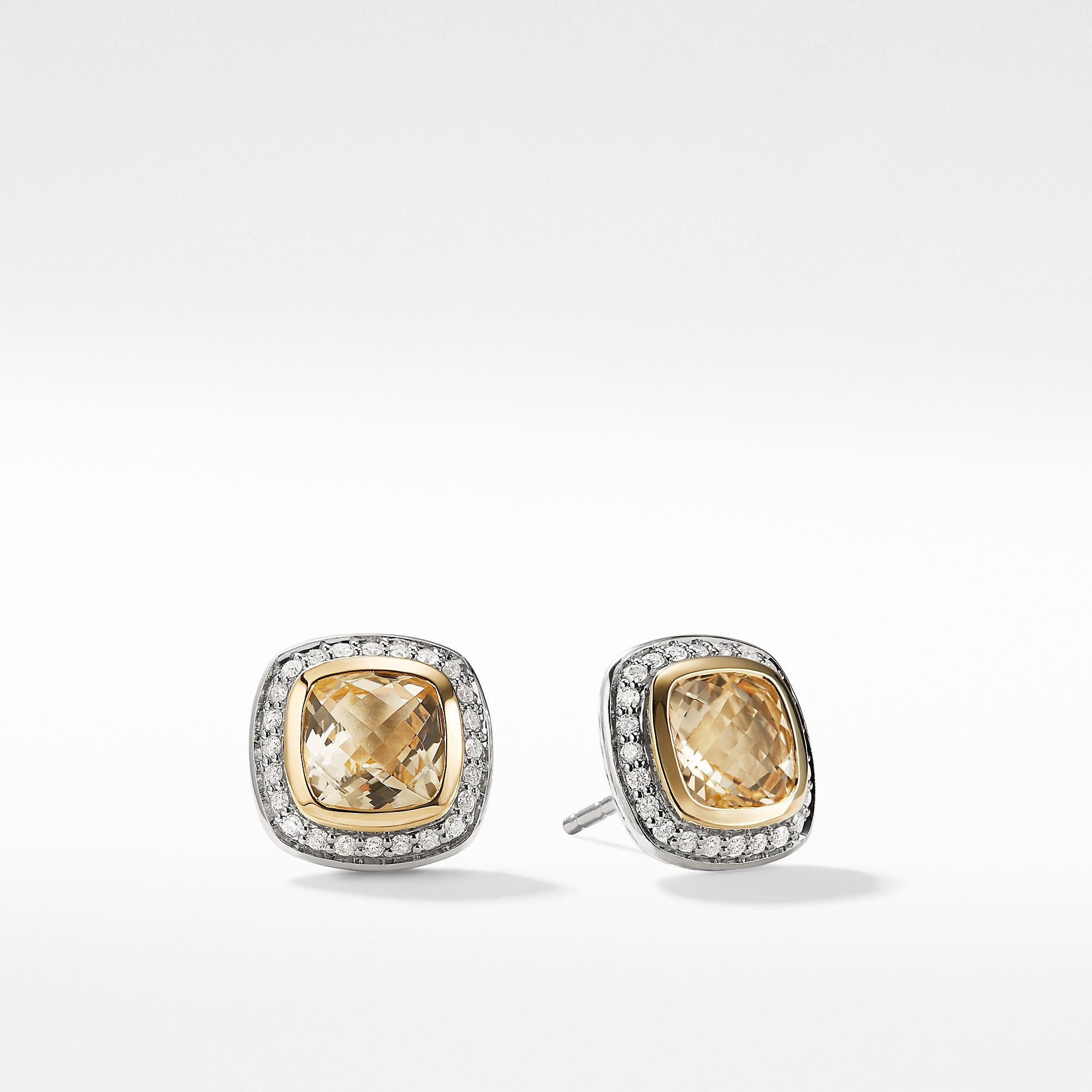 David Yurman o1w1db10525 E12310D Earrings in Silver with 18K Gold Diamond Size ONE SIZE - 1 Thumbnail