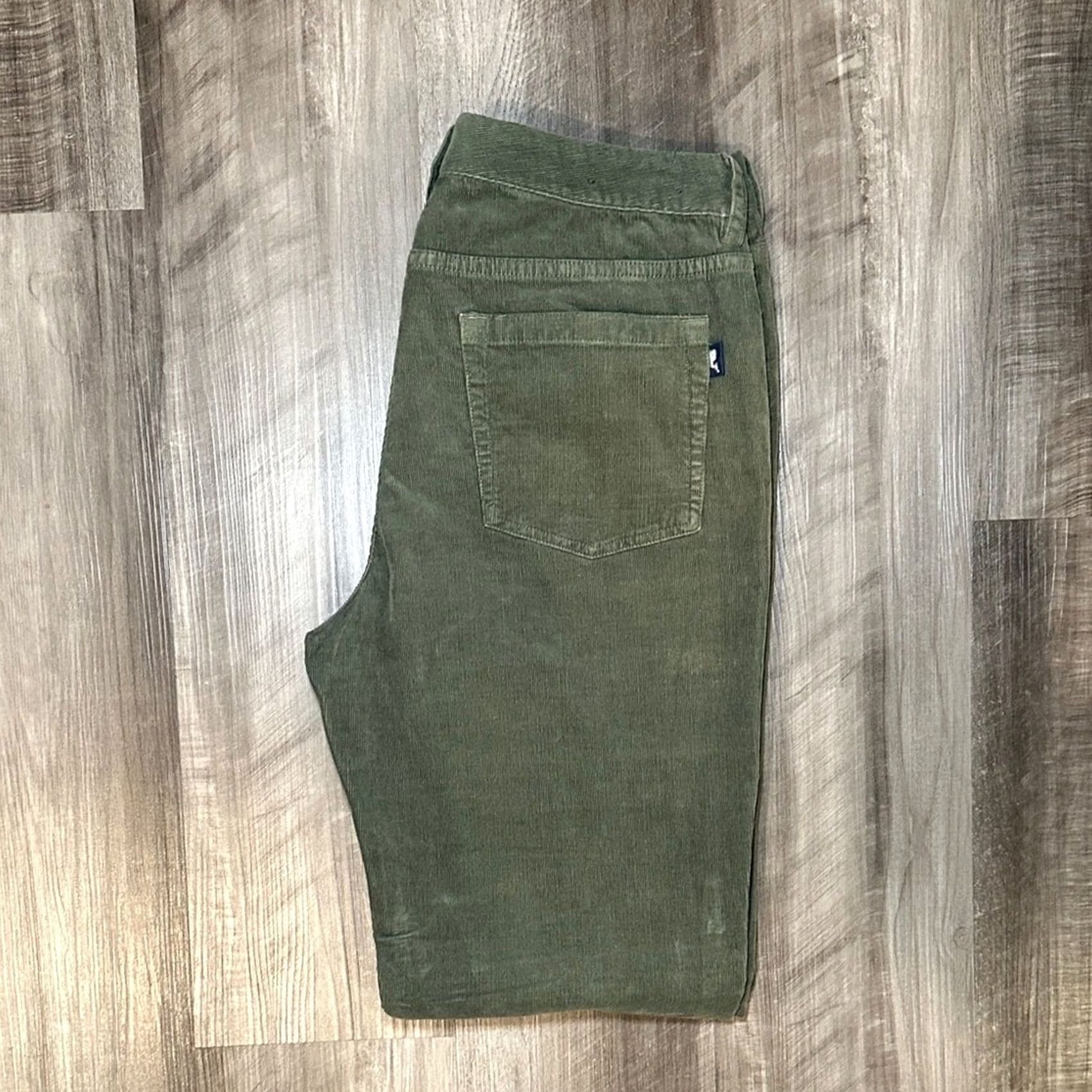 Vineyard Vines Vineyard Vines Corduroy 5 Pocket Straight Leg Pants Men 33 Regular Olive Green 33x32 Chino Mens Size US 33 - 2 Thumbnail
