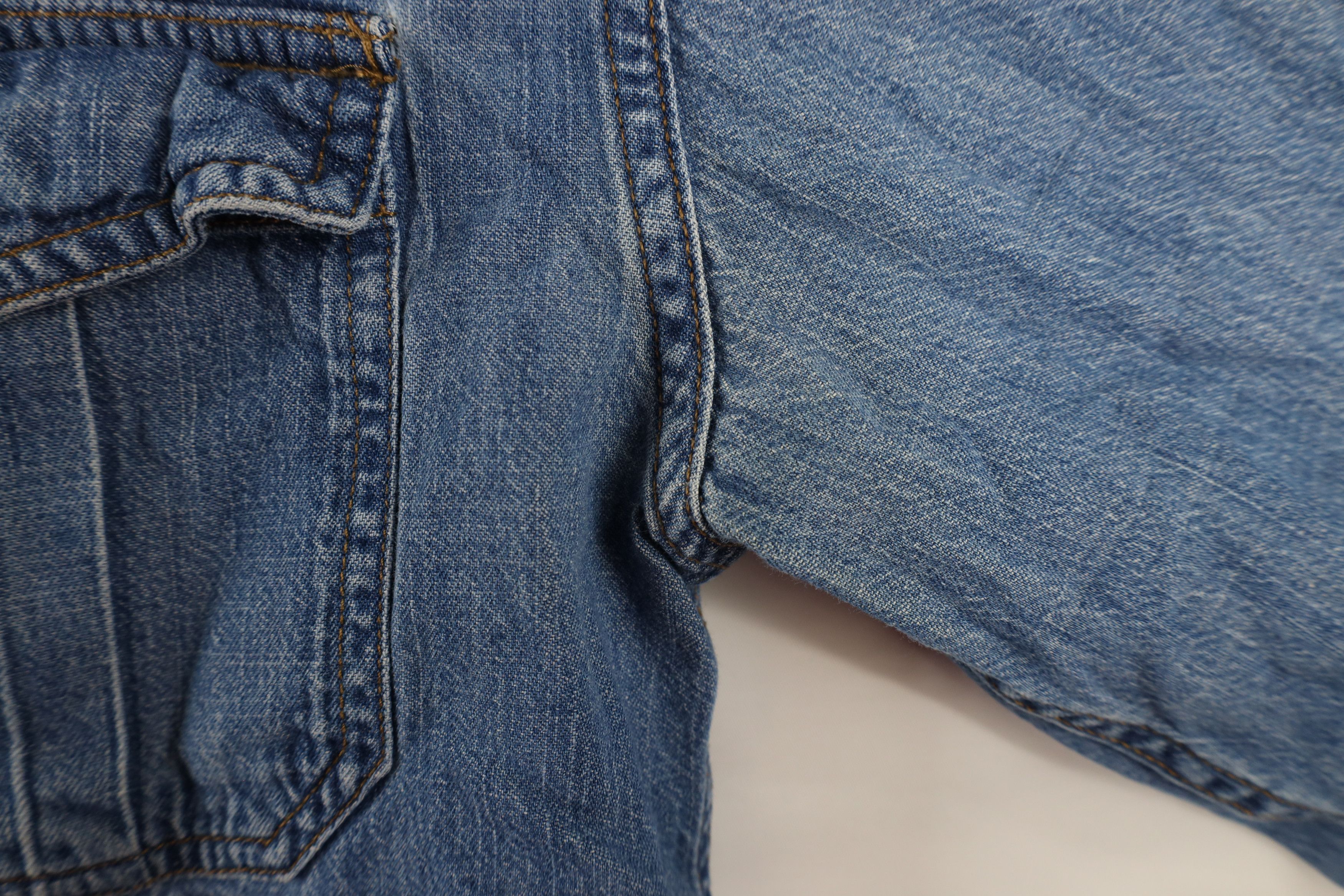 Vintage Vintage 90s Streetwear Denim Jean Collared Button Shirt Size US S / EU 44-46 / 1 - 8 Thumbnail