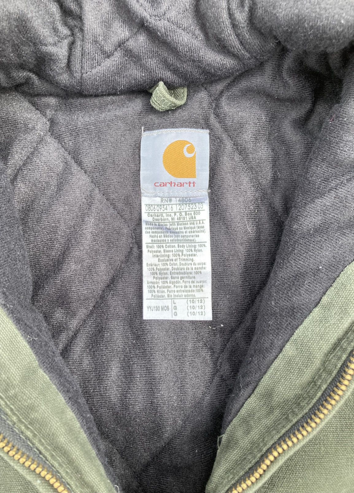 Carhartt × Streetwear × Vintage Moss Carhartt Active Jacket