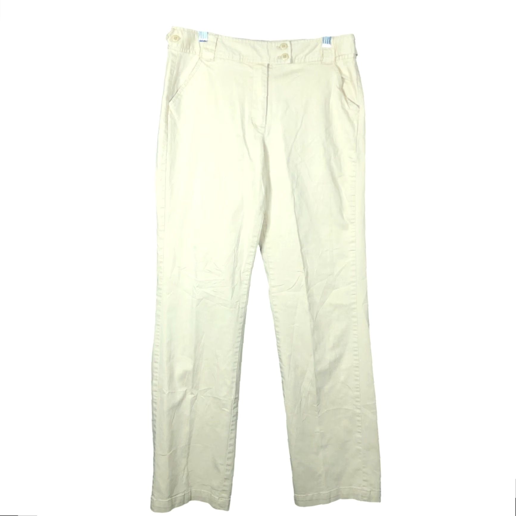 Talbots VINTAGE Talbots Pants Khakis Tan High Rise Straight Leg 8 Womens Stretch Pockets Tailored Workwear Casual Size 30" / US 8 / IT 44 - 2 Thumbnail
