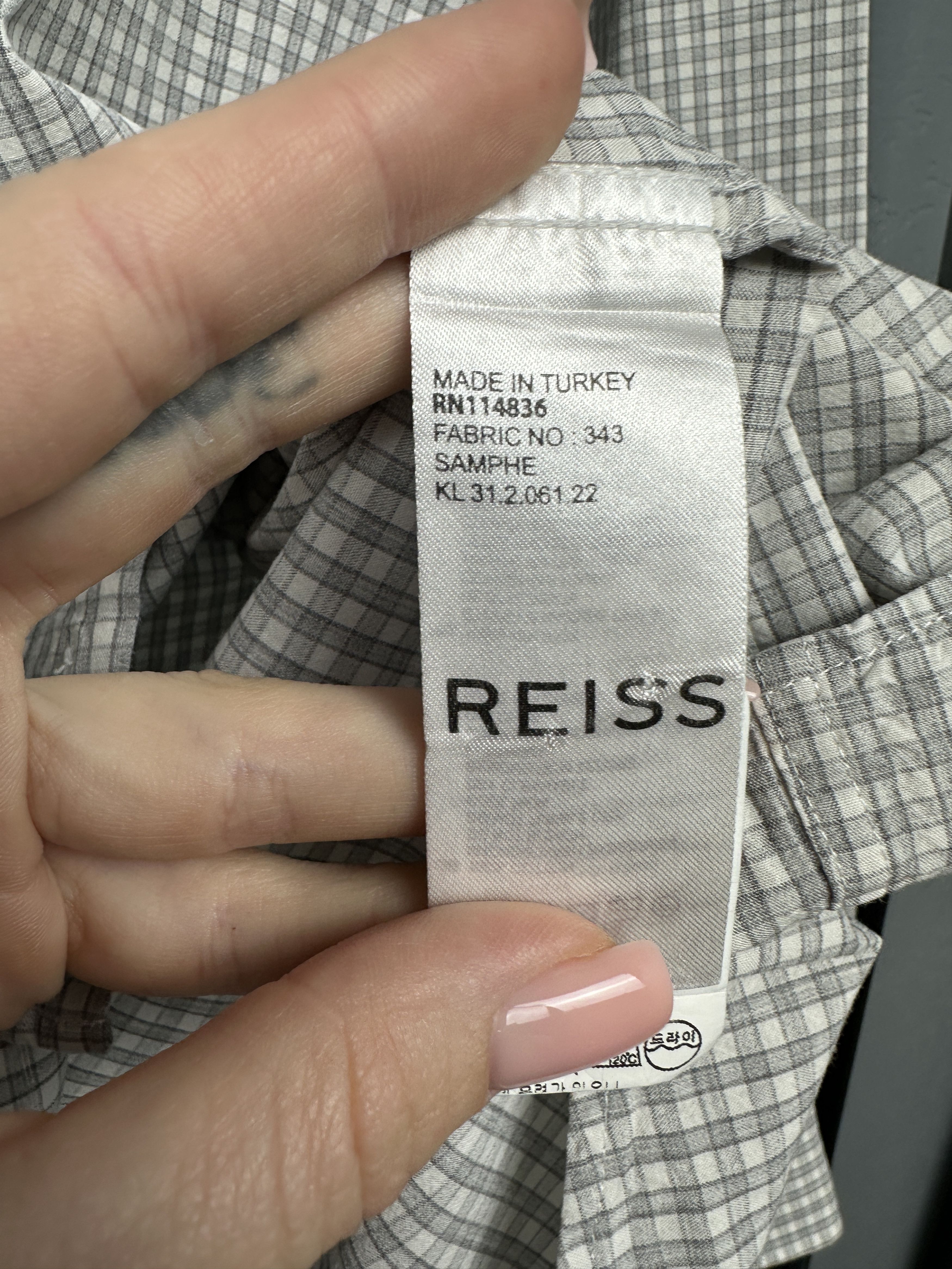 Reiss Reiss Mens Long Sleeve Shirt Size US L / EU 52-54 / 3 - 4 Thumbnail