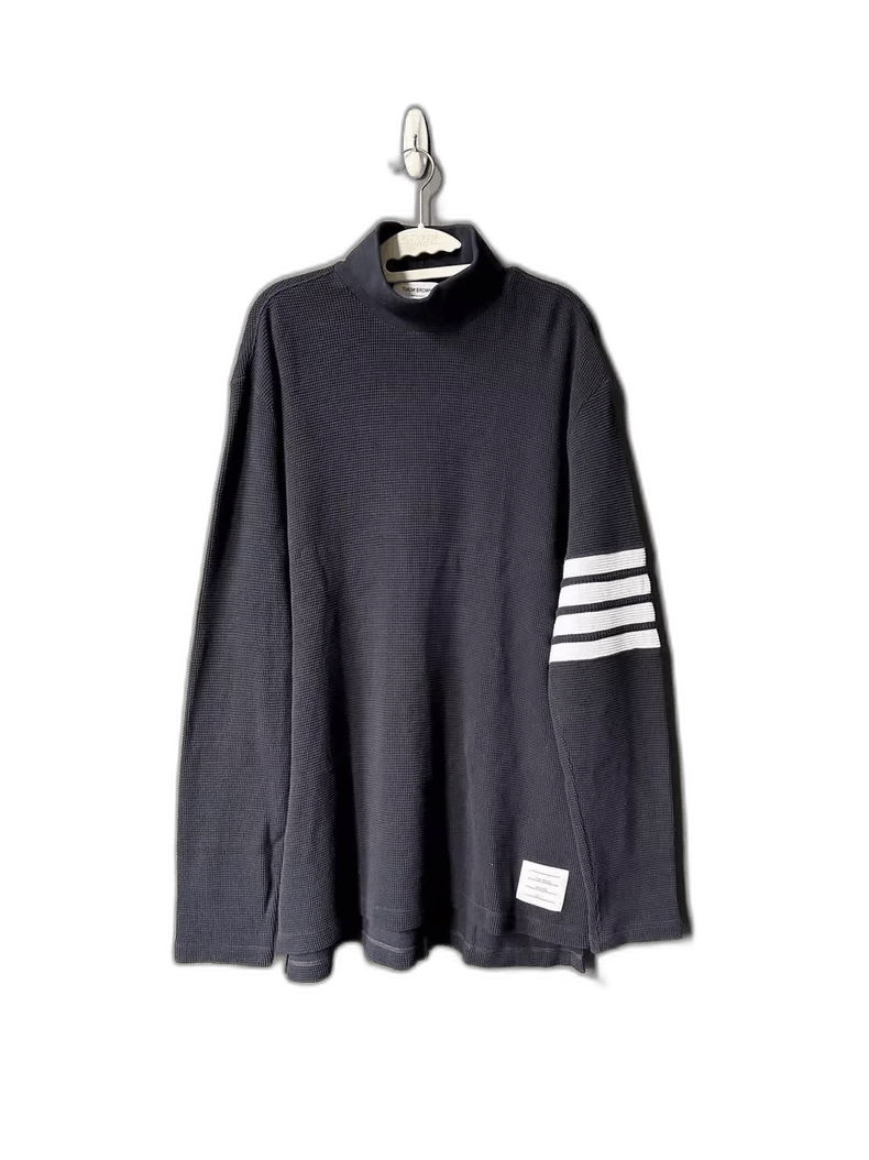 Thom Browne High Neck Waffle Long Sleeve Top Size US XL / EU 56 / 4 - 1 Thumbnail