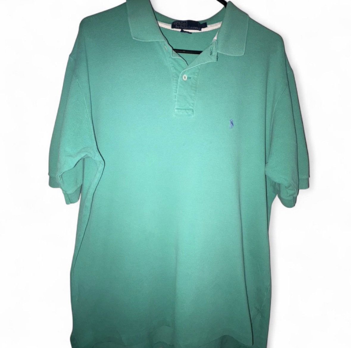 Polo Ralph Lauren Seafoam Ralph Lauren polo shirt purple pony size large y2k Size US L / EU 52-54 / 3 - 1 Thumbnail