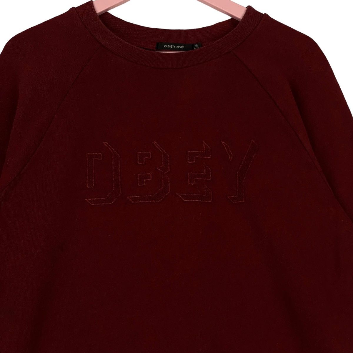 Obey × Vintage Vintage Obey Big Embroidered Logo Crewneck Sweatshirt Size US M / EU 48-50 / 2 - 4 Thumbnail