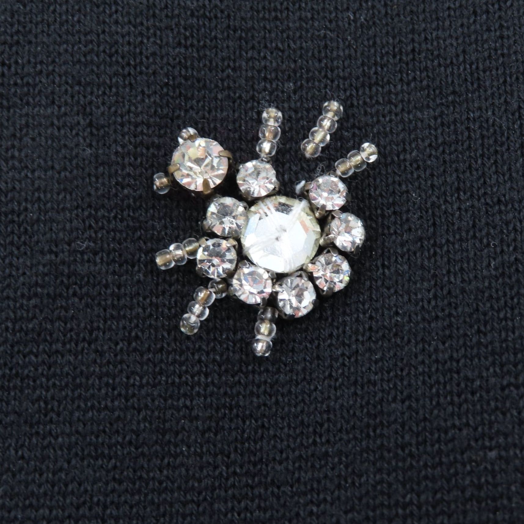 Simons Michael Simon Cardigan Women Small Rhinestone Spider Sheer Spiderweb Sweater Size S / US 4 / IT 40 - 3 Thumbnail
