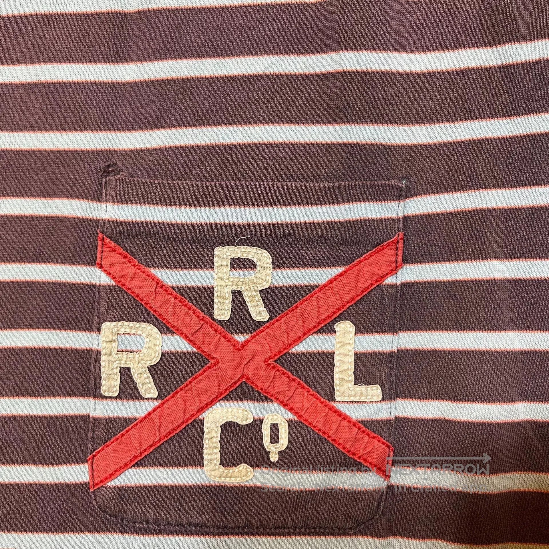 RRL Ralph Lauren RRL Striped Short Sleeve T-Shirt. Size US M / EU 48-50 / 2 - 4 Thumbnail