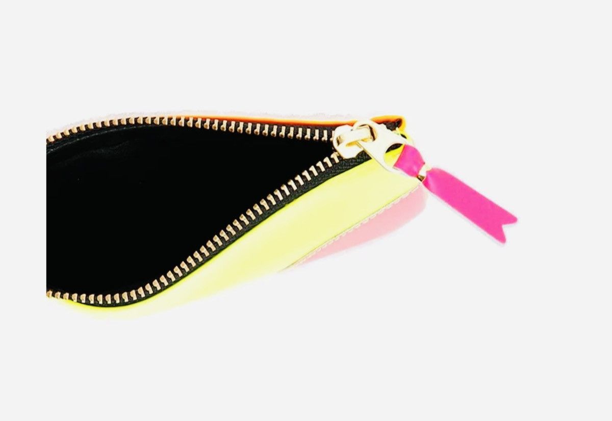 Comme des Garcons Comme Des Garçons Super Fluo Leather Pouch - Yellow/Pink Size ONE SIZE - 5 Thumbnail