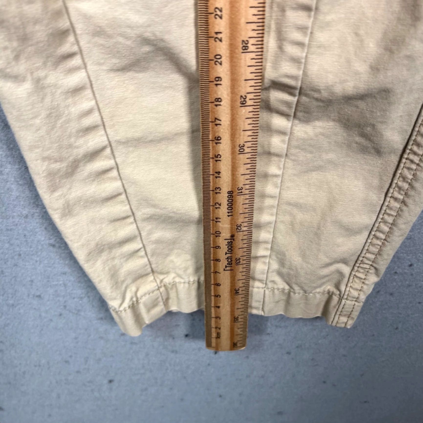 Levi's Levis Womens Size 27 Beige Cotton Pleated Barrel Leg Elastic Cuff Pants Size 27" / US 4 / IT 40 - 6 Thumbnail