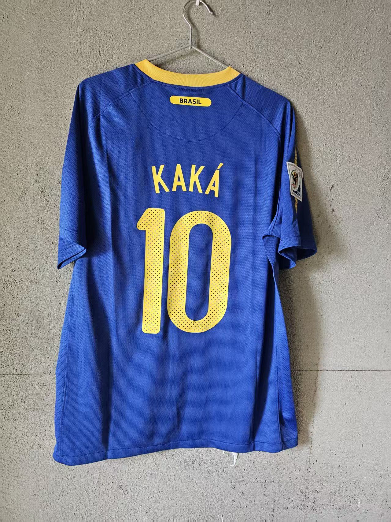 2010 Brazil #10 Kaka Jersey Away