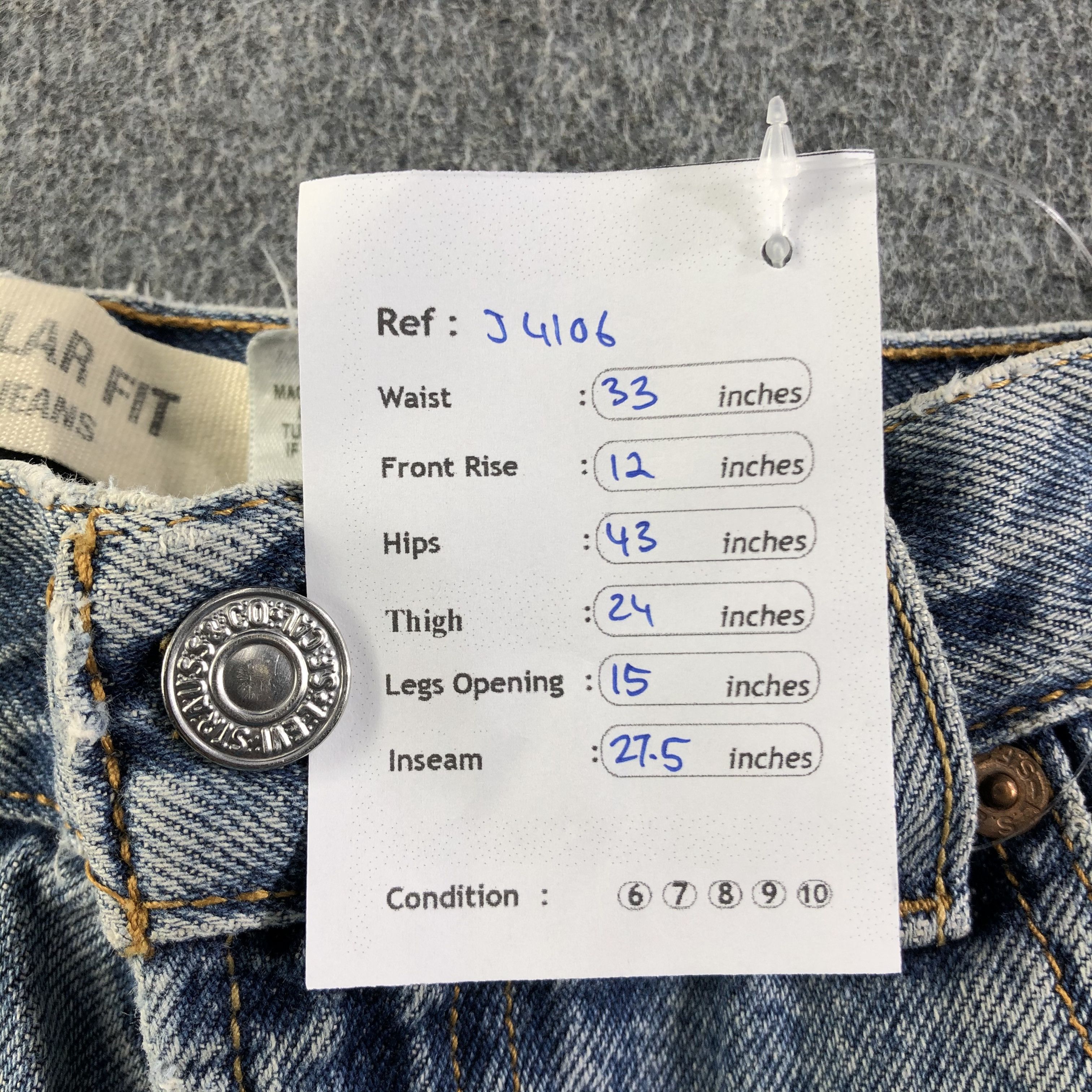 Levi's Vintage Levis 505 Jeans-J4106 Size US 33 - 17 Thumbnail