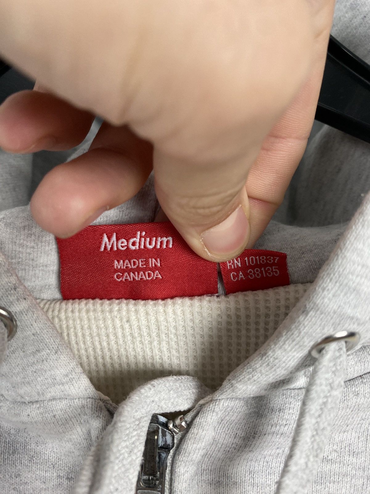 Other Men’s Supreme Arc Logo Thermal Hoodie Size Medium Size US M / EU 48-50 / 2 - 13 Thumbnail